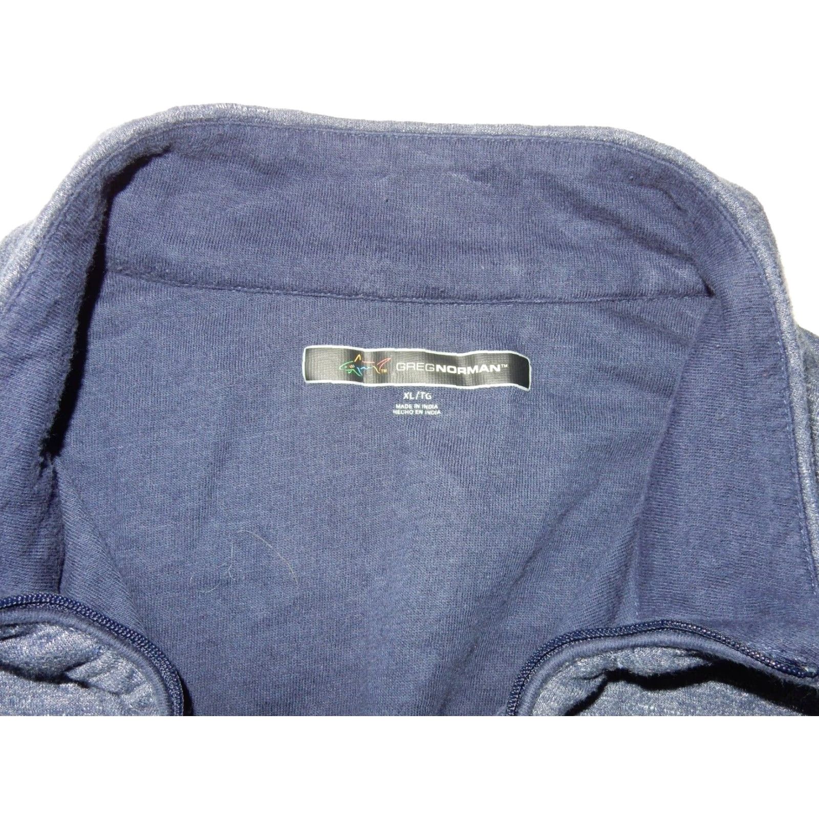 Vintage Greg Norman Men's Pullover Sweater XL Blue Cotton Blend Casual 2000s Size US XL / EU 56 / 4 - 4 Thumbnail