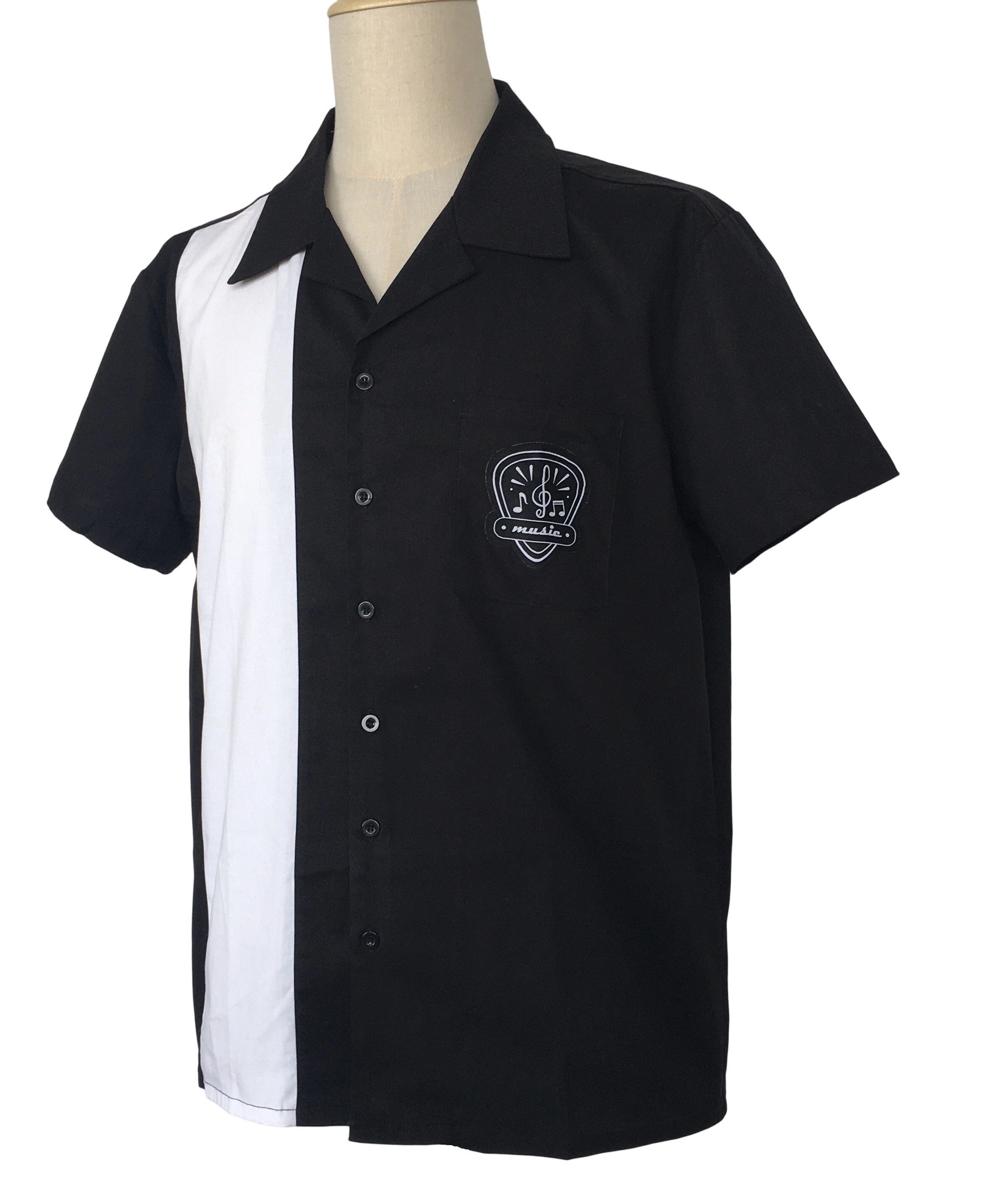 Other Black Men Shirts Pocket Patch Vintage Style Size US XL / EU 56 / 4 - 3 Thumbnail