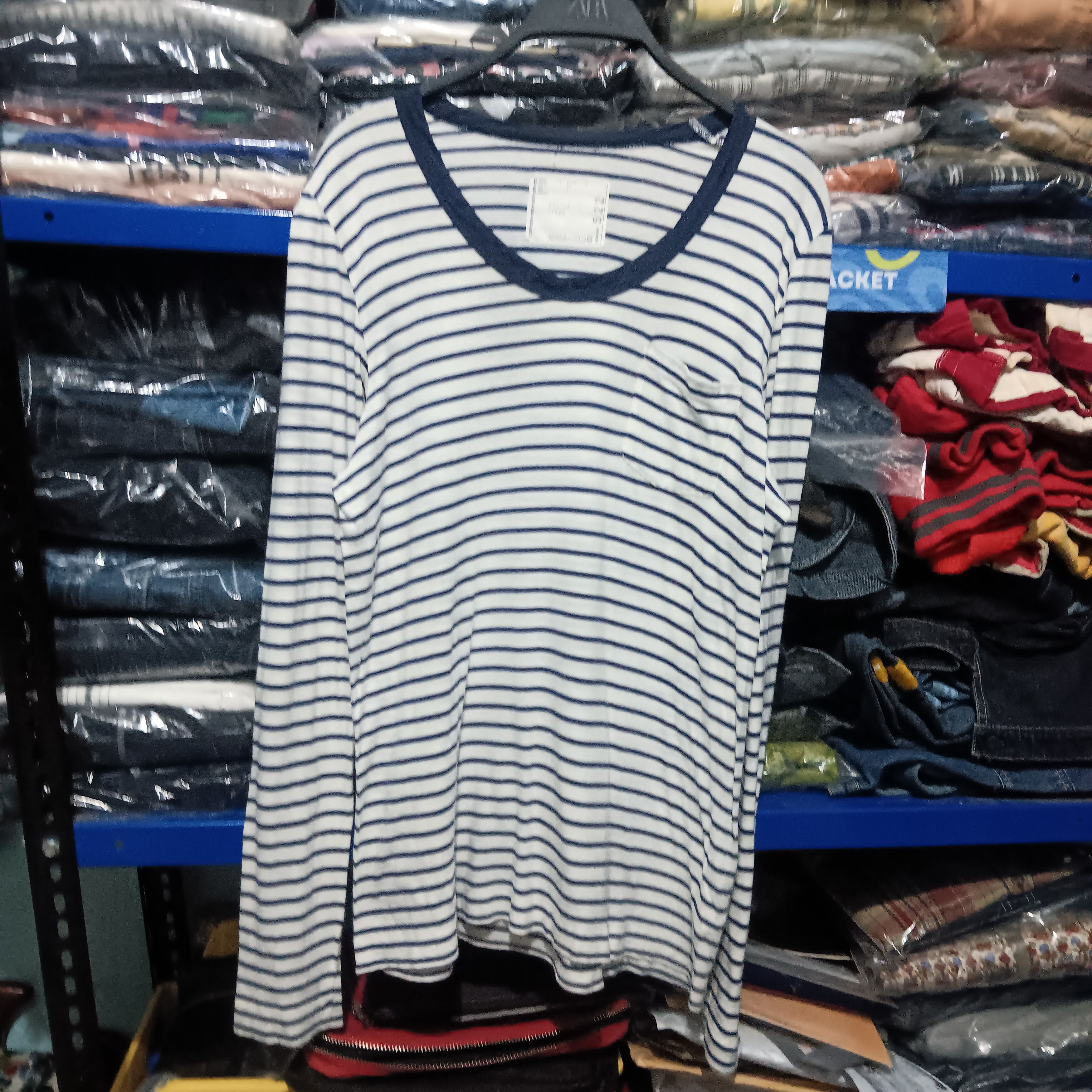 Sacai Sacai stripe long sleeve t-shirt Size US M / EU 48-50 / 2 - 1 Thumbnail