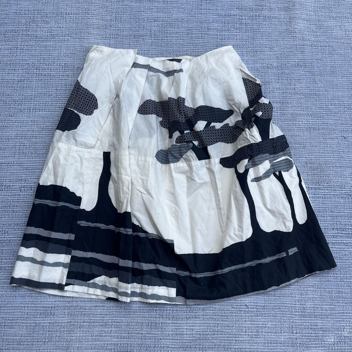Marni [Used] MARNI Total Pattern Pleated Flare Skirt Knee Length Size 25" / US 0 / IT 36 - 3 Thumbnail