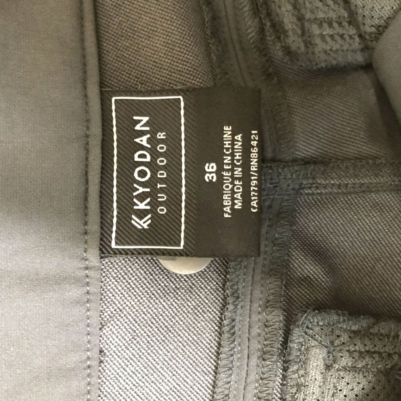 Kyodan KYODAN Mens 36 Black Polyester Blend Cargo Pants Hiking Camping Convertible Size US 36 / EU 52 - 7 Thumbnail