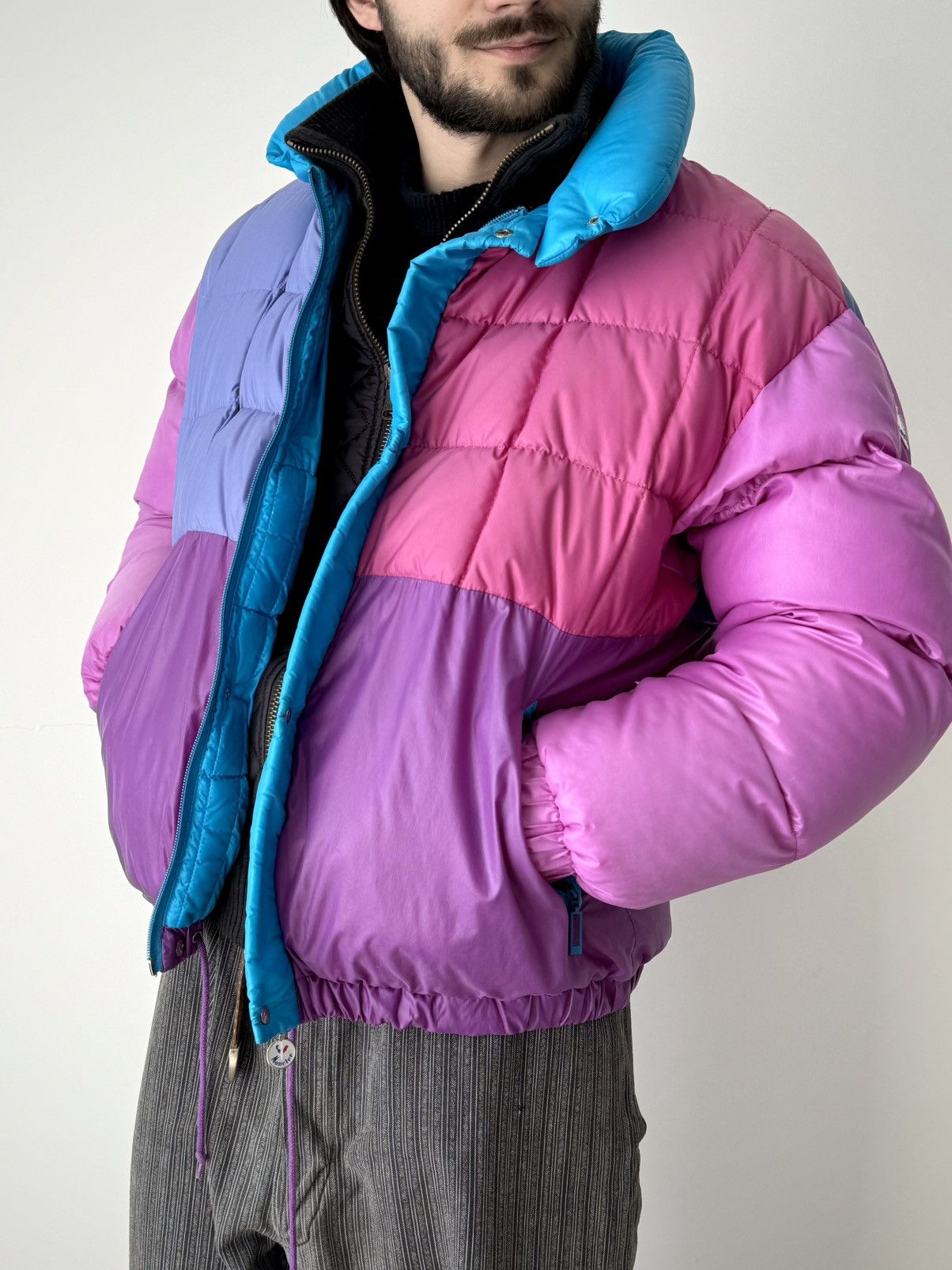 Moncler Vintage 1980s Moncler Grenoble Puffer Down Jacket Size US M / EU 48-50 / 2 - 2 Thumbnail