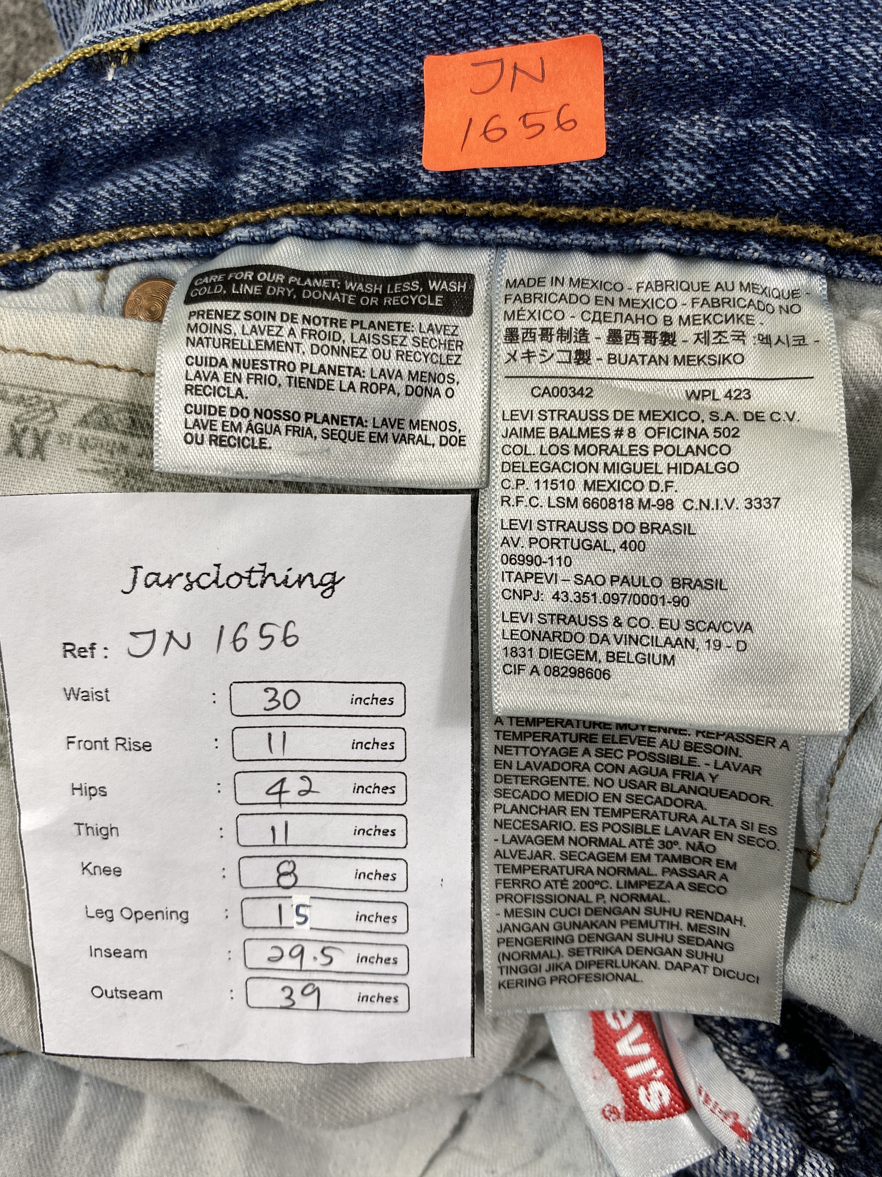 Levi's Distressed Blue Vintage Levi's 501 30x29.5 Denim -JN1656 Size US 30 / EU 46 - 8 Thumbnail