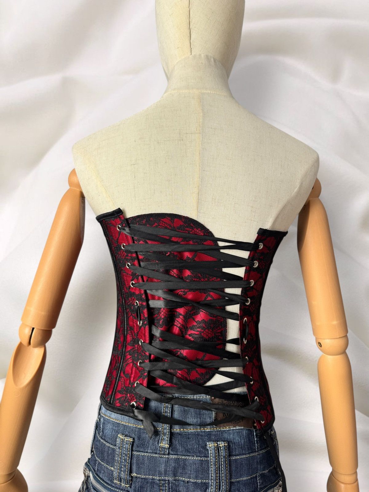 Hysteric Glamour Romantic Y2K Super Sexy Vintage Lace Corset Top Size S / US 4 / IT 40 - 8 Thumbnail