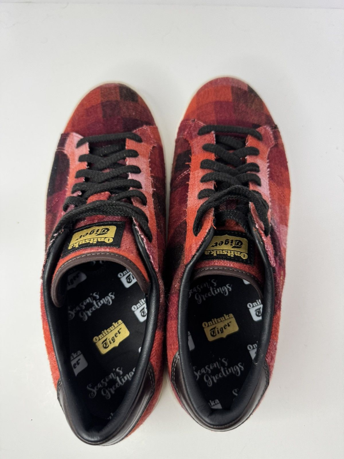 Onitsuka Tiger Onitsuka Tiger Plaid Wool Low Top Red Black Men’s Size 9 Size US 9 / EU 42 - 9 Thumbnail