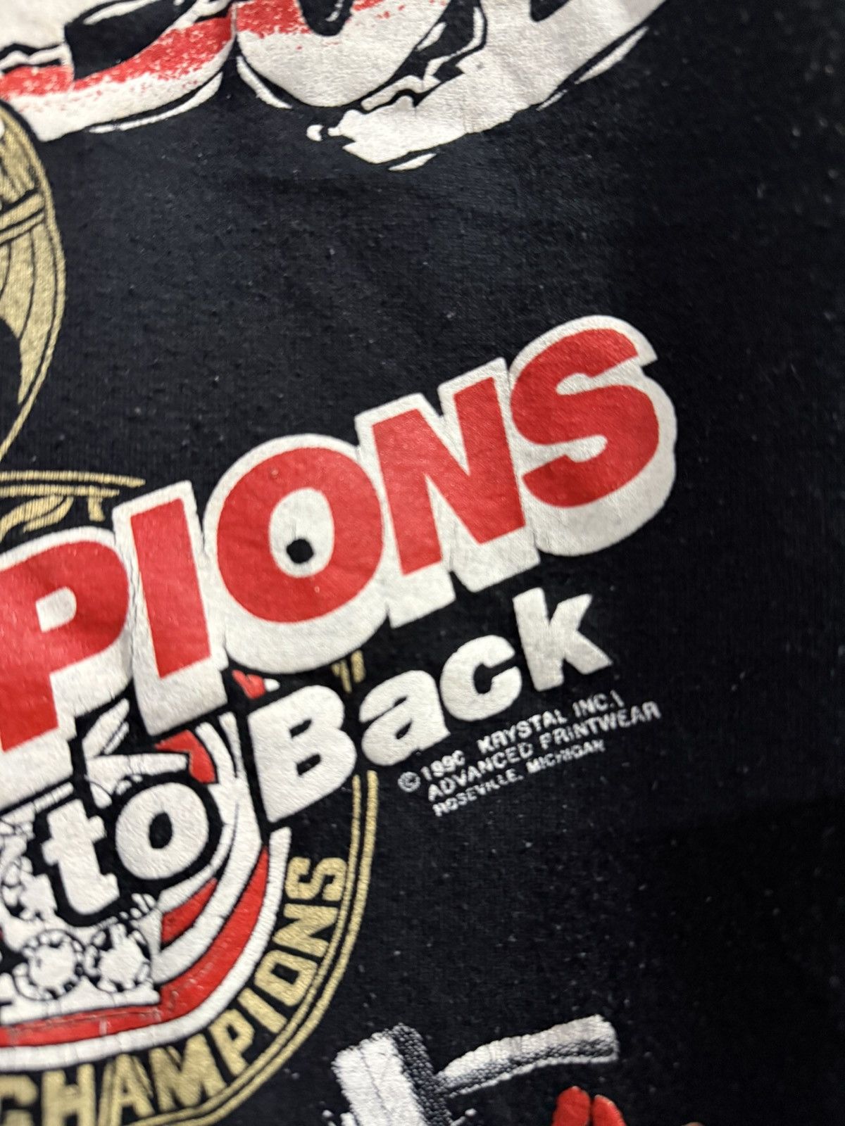 NFL Vintage 90s NFL Bad Boy Hammer Time World Champions Tee Size US XL / EU 56 / 4 - 5 Thumbnail