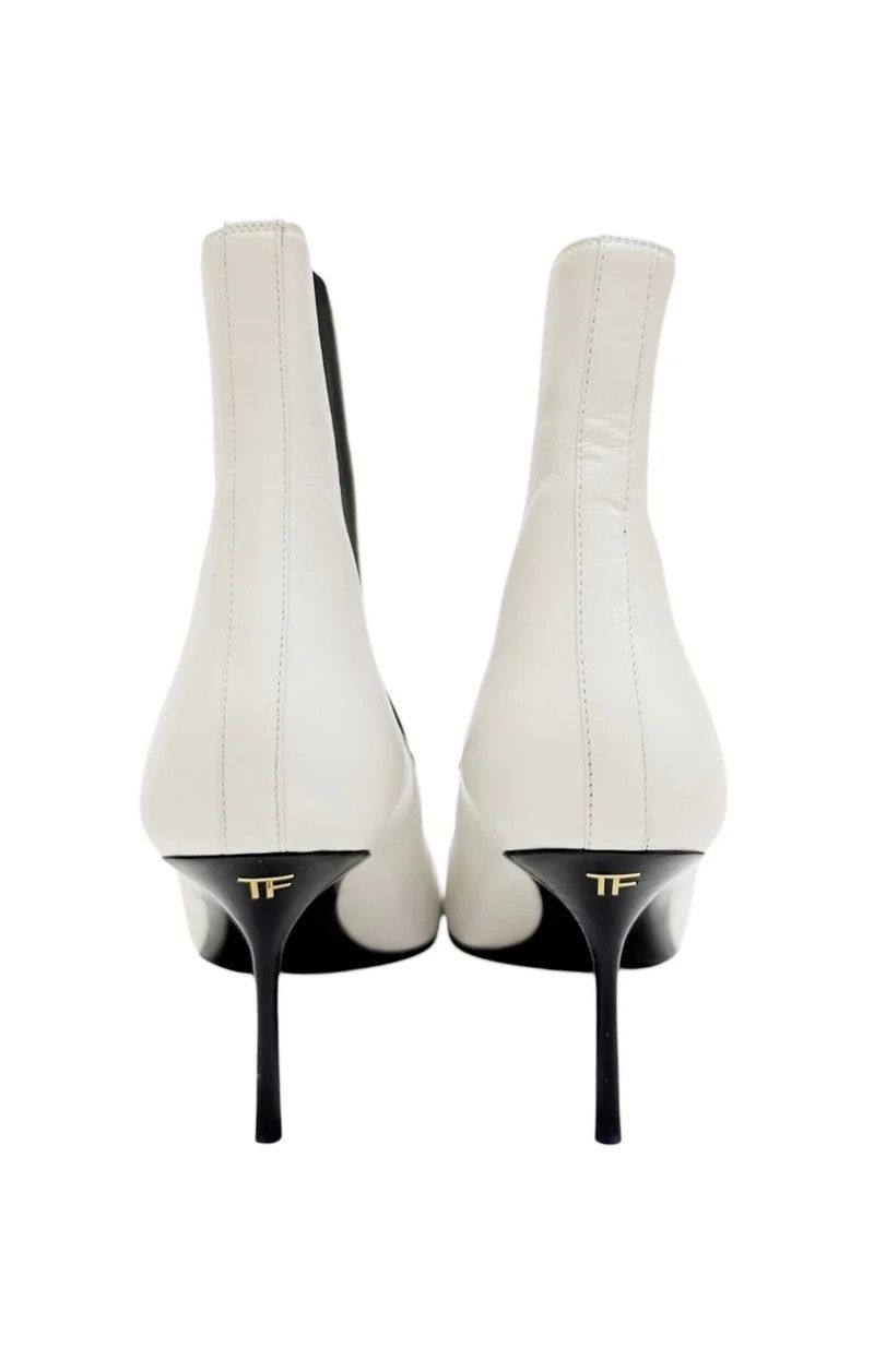 Tom Ford o1y0126 Ankle Boots in White/Black Size US 7 / IT 37 - 2 Thumbnail
