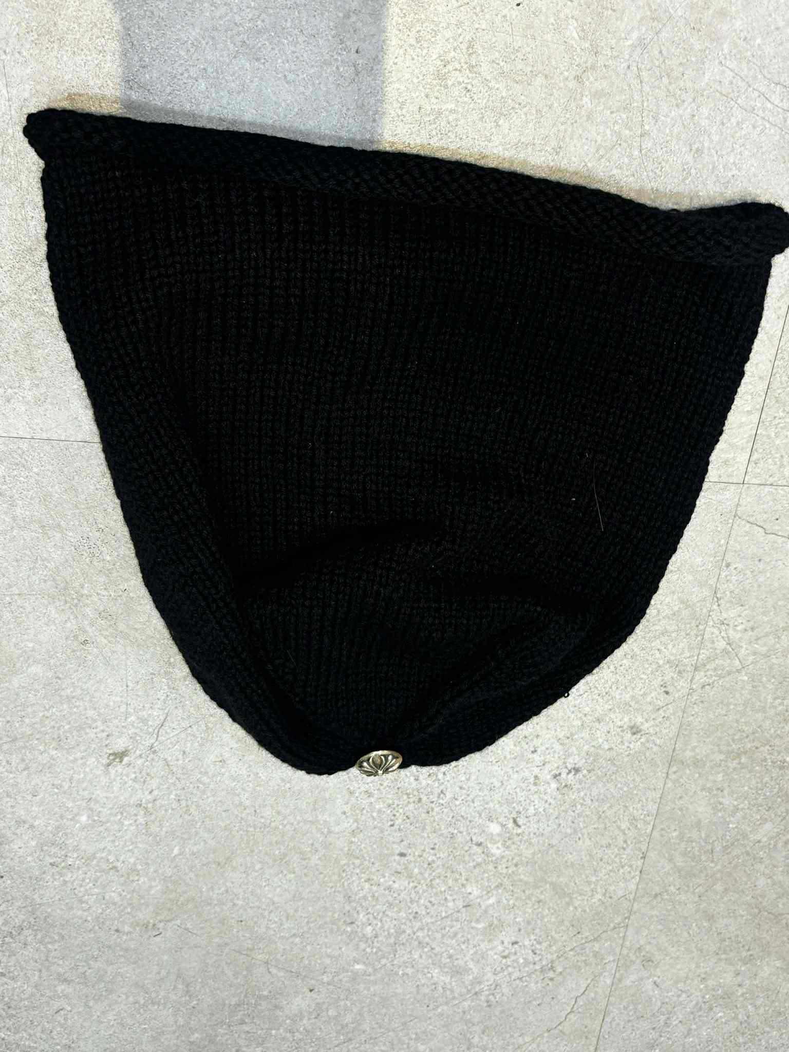 Chrome Hearts BLACK AND WHITE LOGO CHROME HEARTS BEANIE Size ONE SIZE - 8 Thumbnail