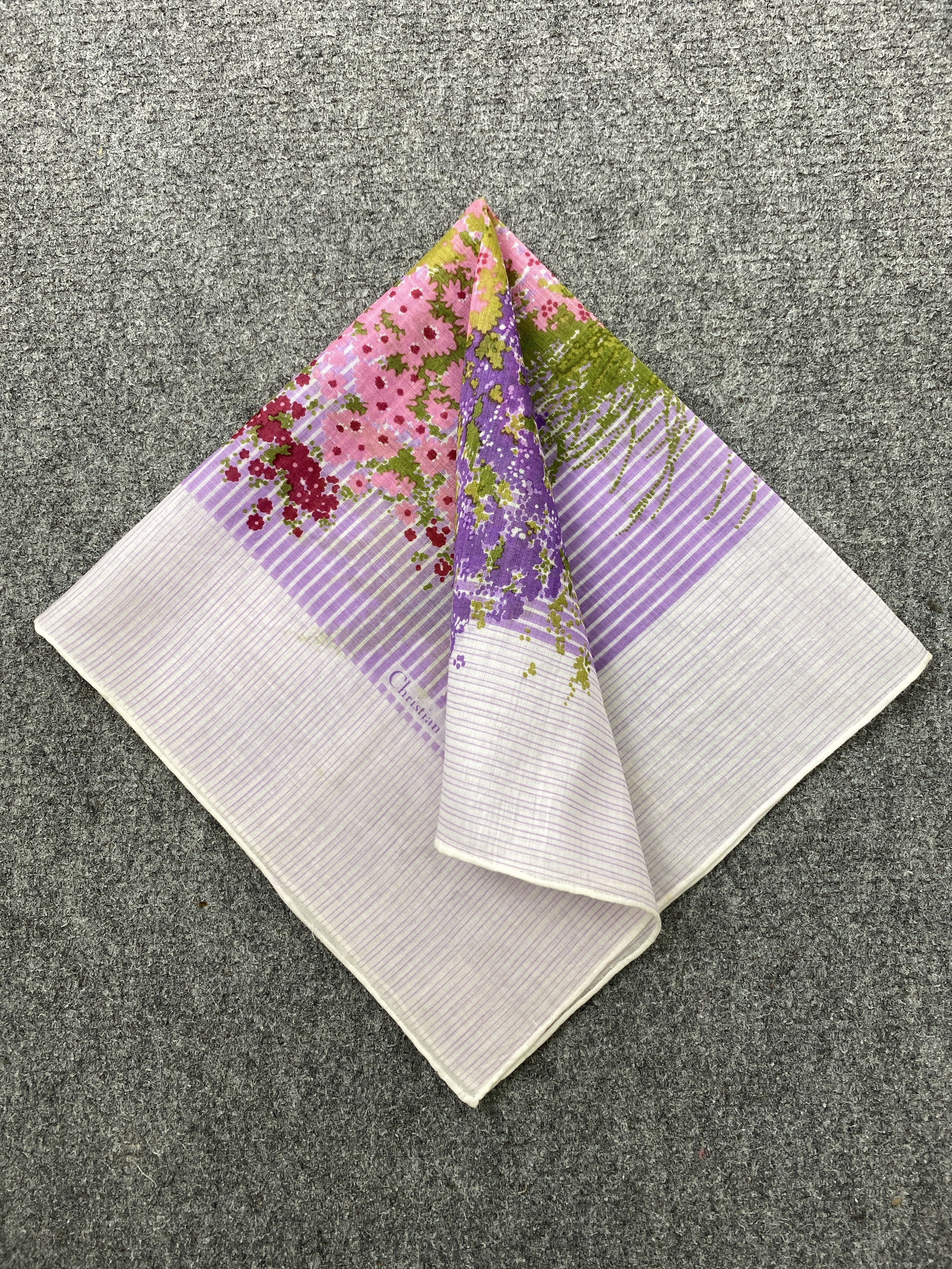 Christian Dior Monsieur Christian Dior Bandana / Handkerchief / Neckerchief HKC0675 Size ONE SIZE - 3 Thumbnail