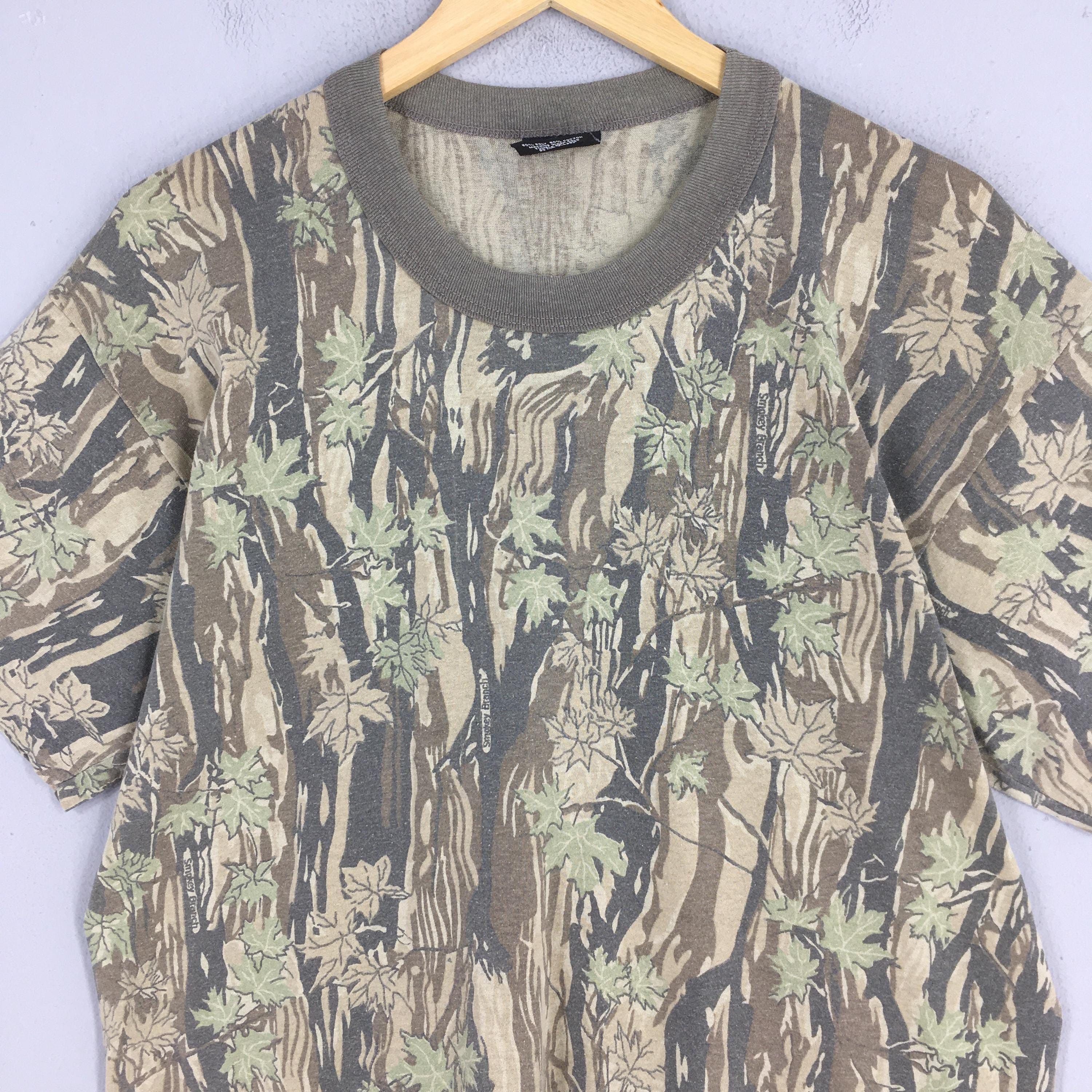 Vintage Vintage 90s Rothco Mossy Oak Tree Camo Tshirt XLarge Size US XL / EU 56 / 4 - 2 Thumbnail