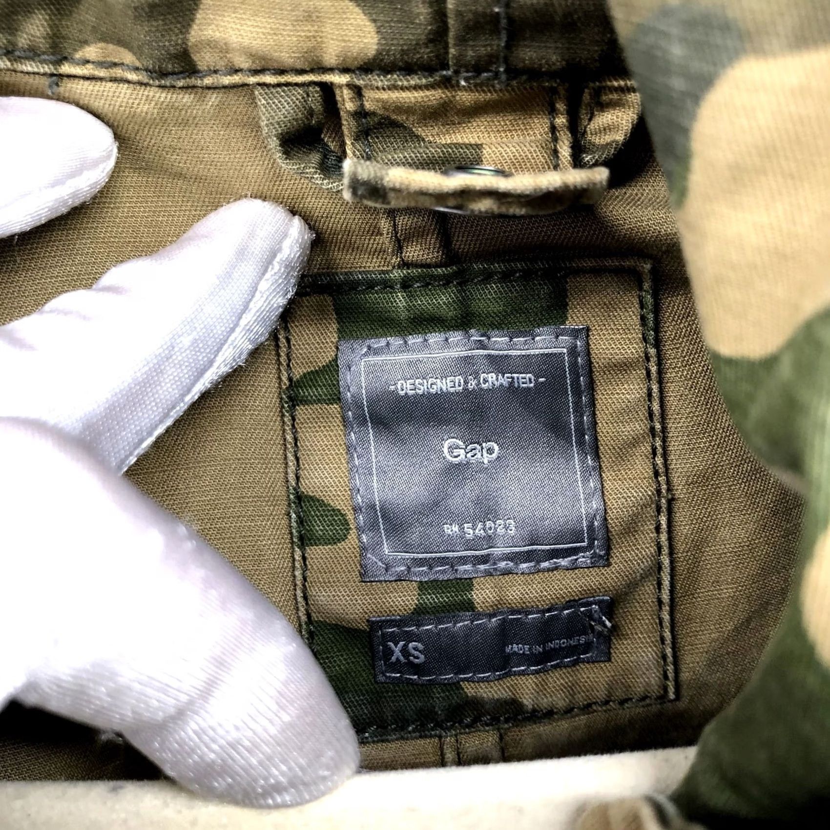 Gap GAP Camo Utility Jacket Womens XS Outdoors Canvas Mid Length Size XS / US 0-2 / IT 36-38 - 5 Thumbnail