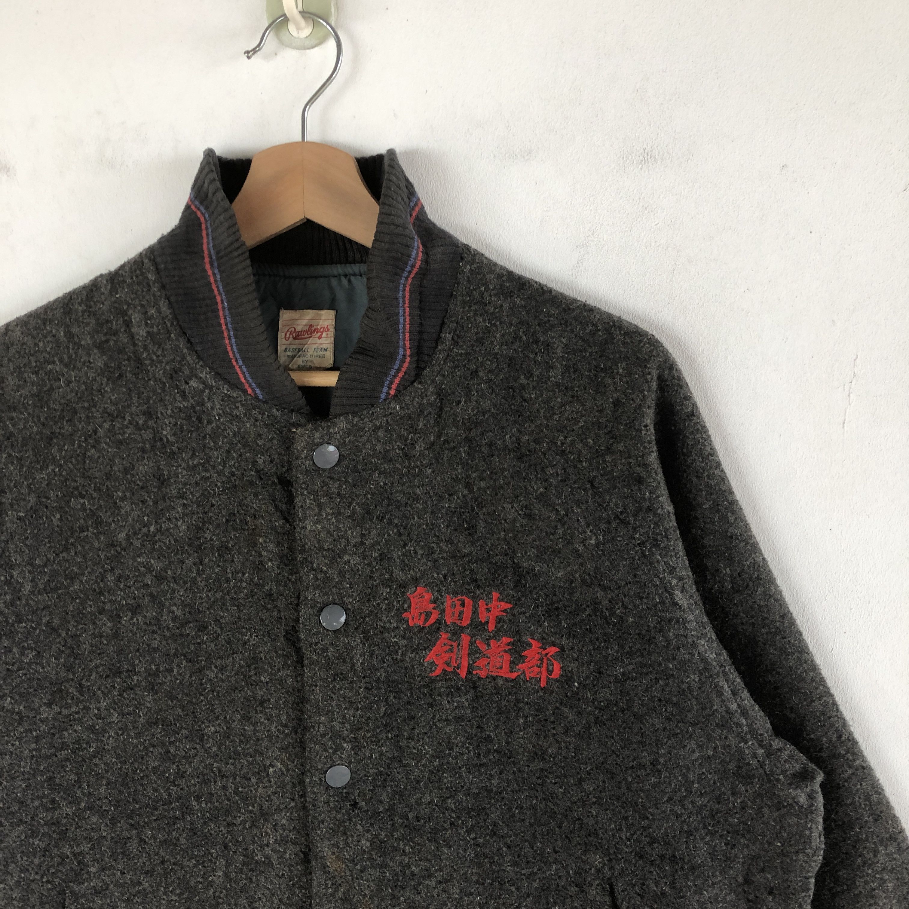 Vintage Rawlings Varsity Jackets Japanese Baseball Wool Jackets Size US M / EU 48-50 / 2 - 4 Thumbnail