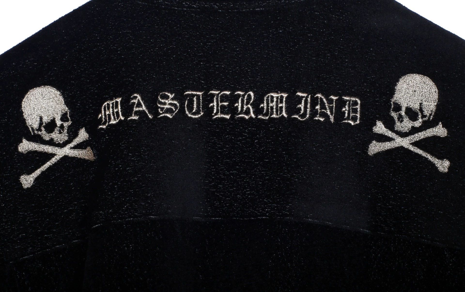 Mastermind Japan MMJ Velvet Skull Emb Leopard-Sleeve Shirt Jkt XXL Sample Size US XXL / EU 58 / 5 - 3 Thumbnail