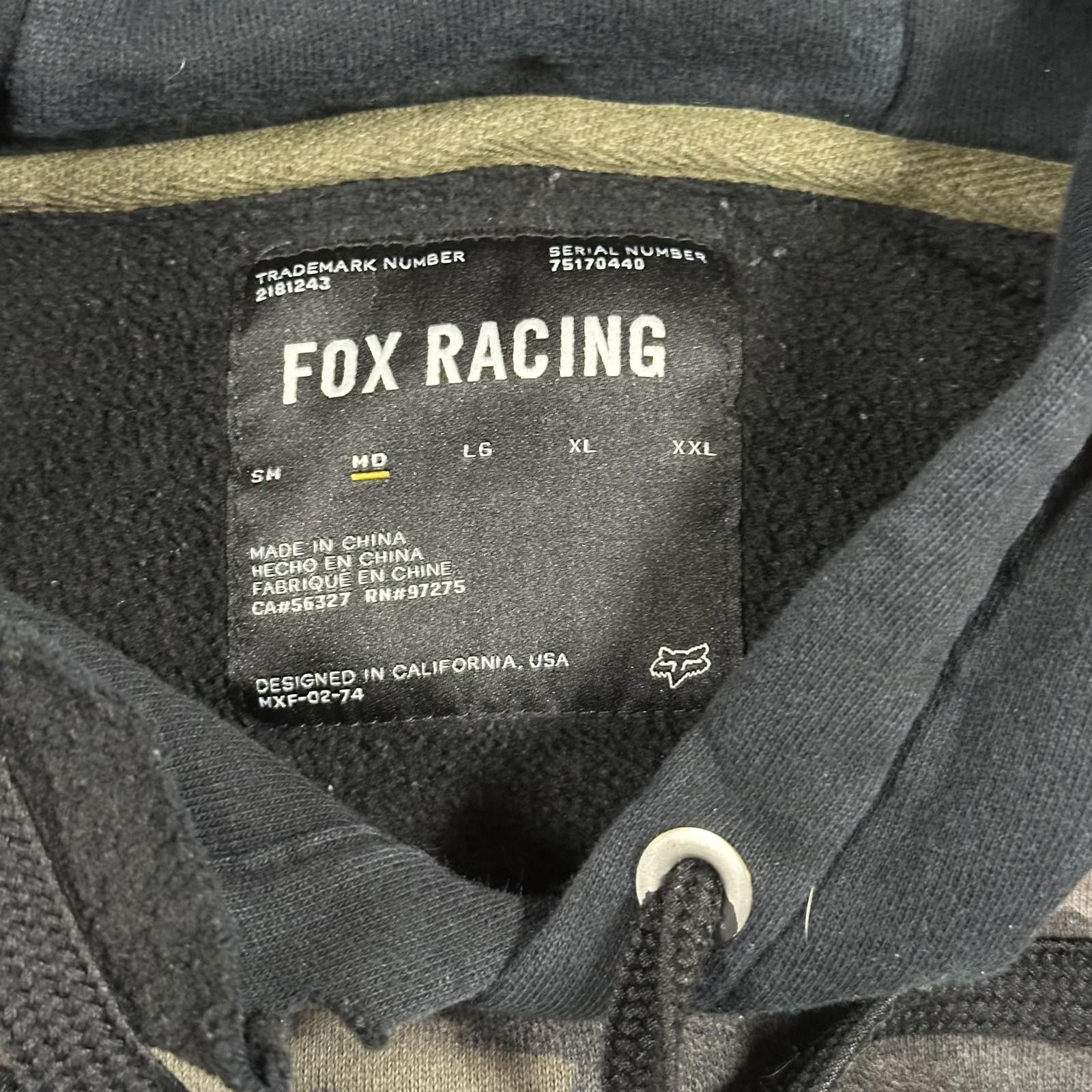 Fox Racing Vintage Fox Racing Mens Hoodie M Camouflage Graphic Size US M / EU 48-50 / 2 - 4 Thumbnail