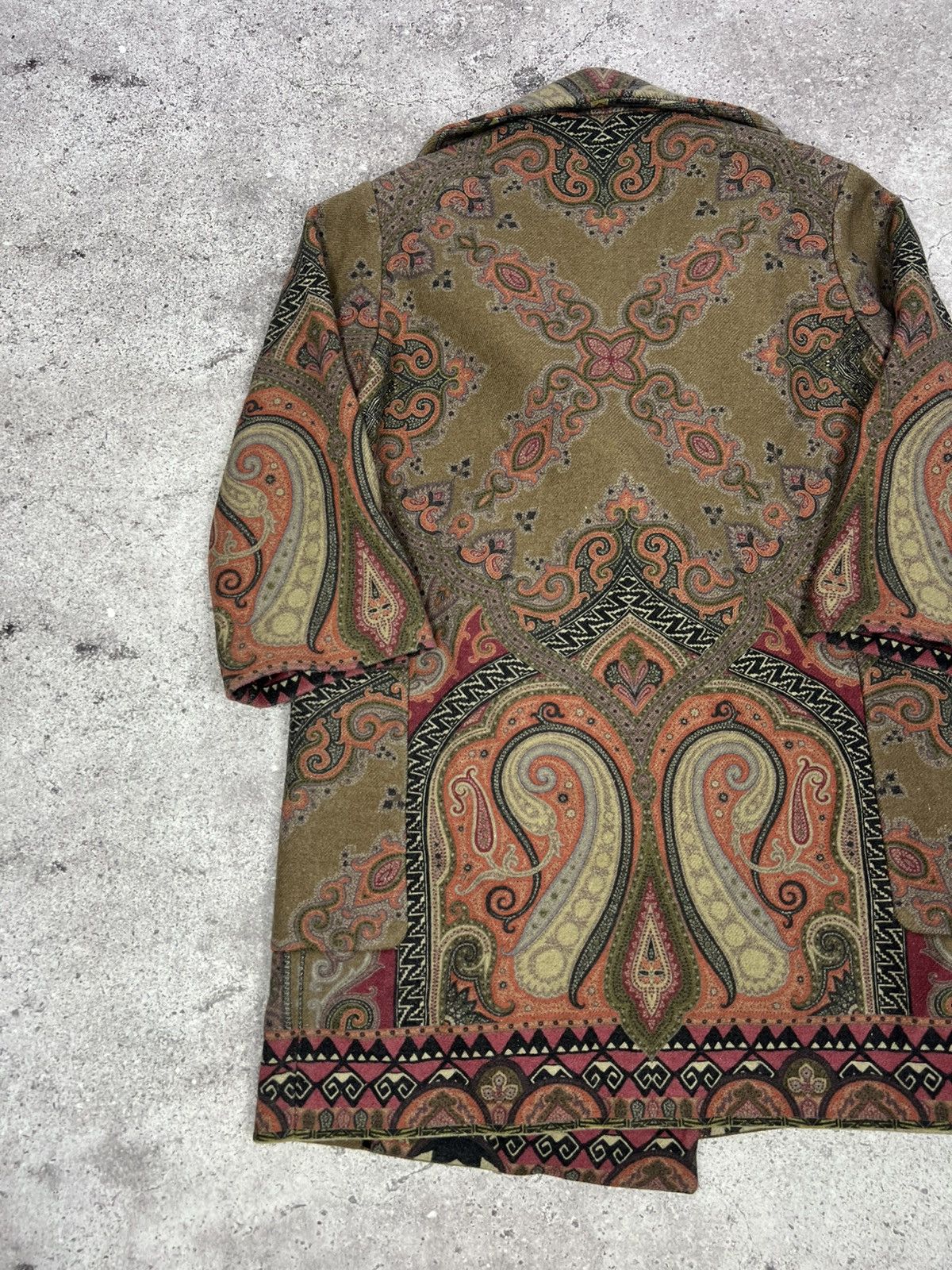 Etro Etro Paisley Print Wool Coat Multicolor Women’s Size S / US 4 / IT 40 - 11 Thumbnail