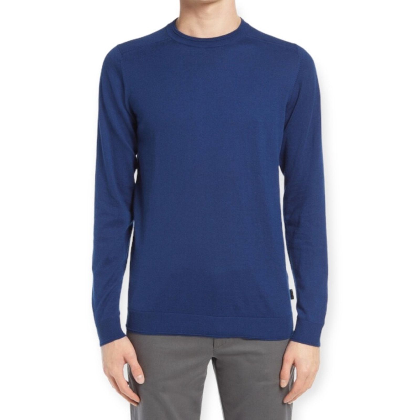 Ted Baker Ted Baker Sandkas Blue Crewneck Sweater Size 7 (3X) NWT $149 Size US XXL / EU 58 / 5 - 2 Thumbnail