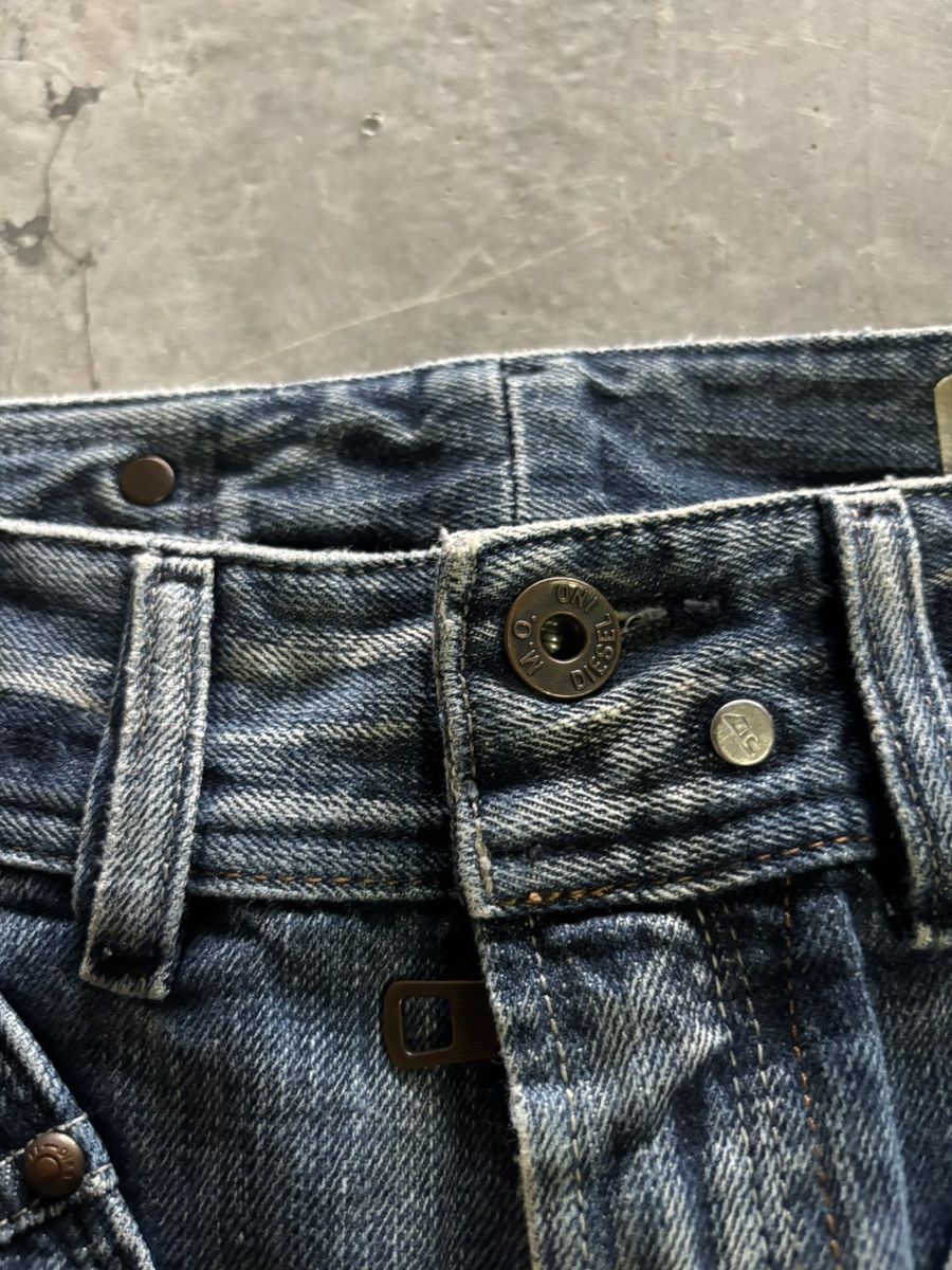 Diesel FLARE diesel jeans pleated leg style punk grunge inspired Size 28" / US 6 / IT 42 - 3 Thumbnail