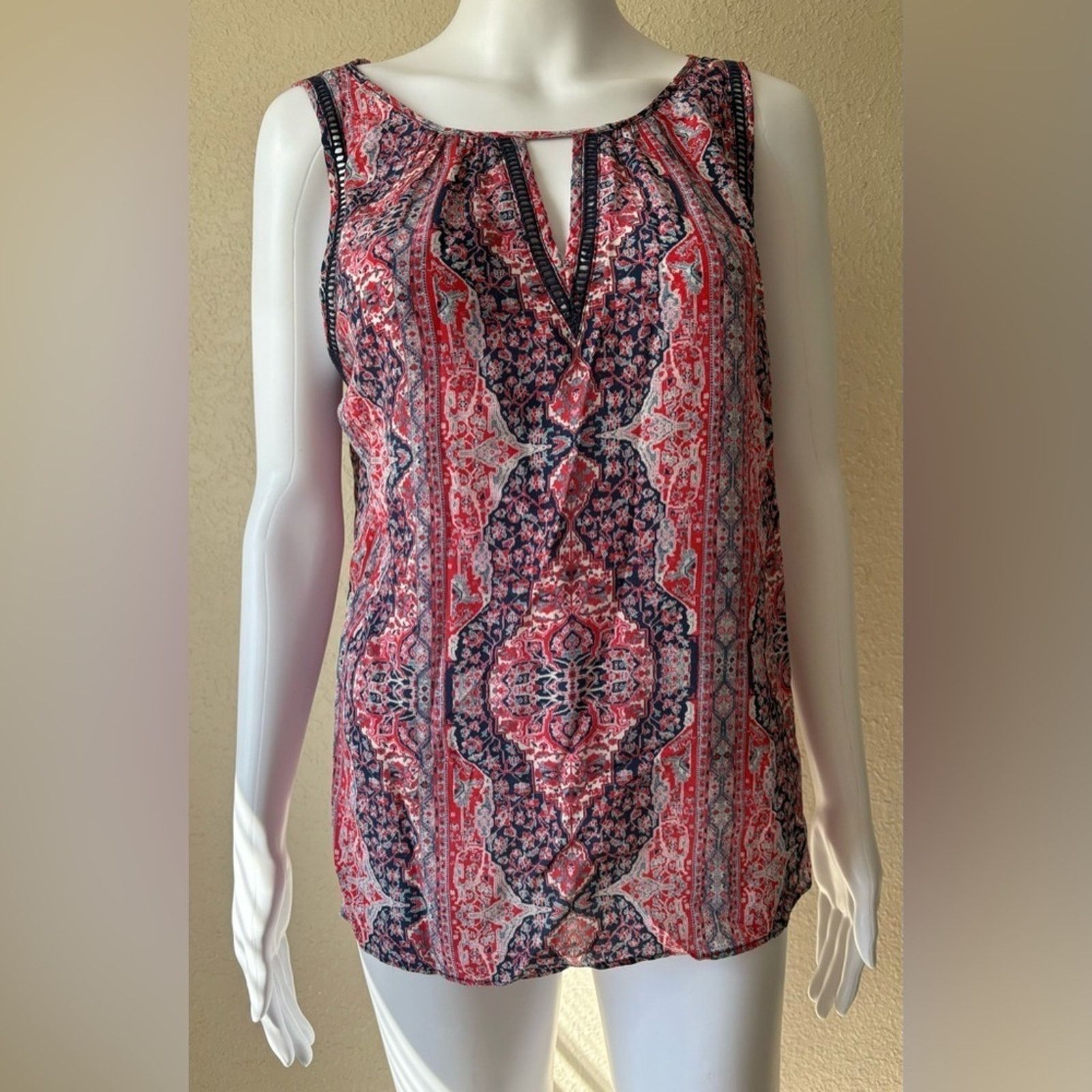 Other Greylin | Muticolor Sleeveless Paisley Blouse | Medium Size M / US 6-8 / IT 42-44 - 1 Thumbnail