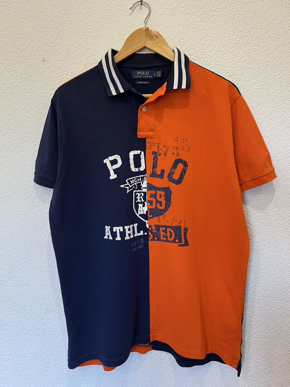 Polo Ralph Lauren Polo Ralph Lauren Polo Shirt Classic Orange Blue Size US L / EU 52-54 / 3 - 1 Thumbnail