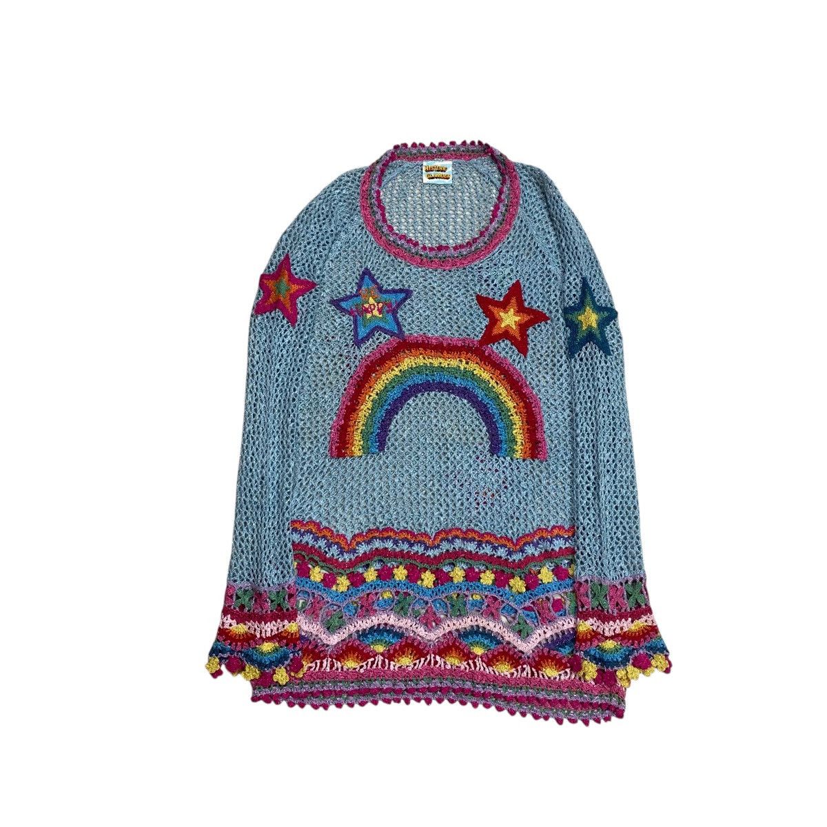 Hysteric Glamour Extremely Rare Hysteric Glamour Crochet Rainbow Knit Sweater Size S / US 4 / IT 40 - 5 Thumbnail