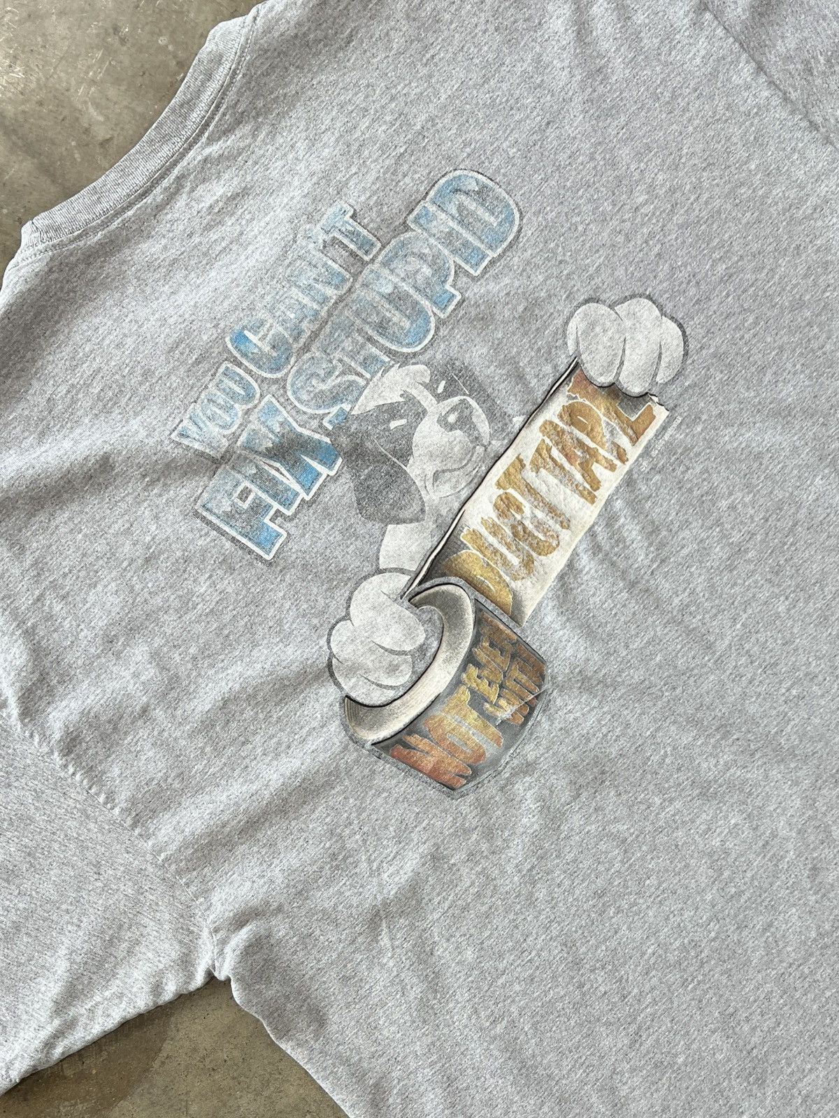 Vintage Big Dogs Can't Fix Stupid Tee 2XL Size US XXL / EU 58 / 5 - 1 Thumbnail