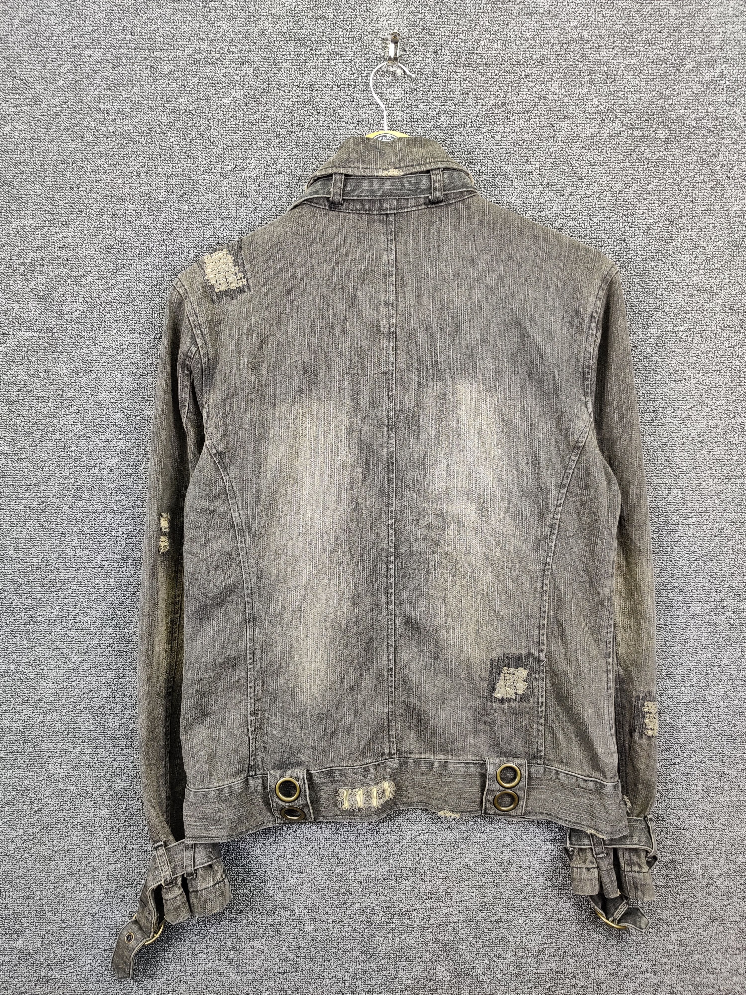 In The Attic Vintage In The Attic Gothic Bondage Punk Denim Jacket Size US M / EU 48-50 / 2 - 8 Thumbnail