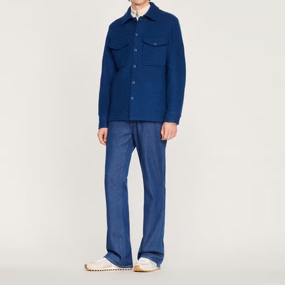 Sandro Sandro Boiled wool overshirt Jacket Large Size US L / EU 52-54 / 3 - 1 Thumbnail