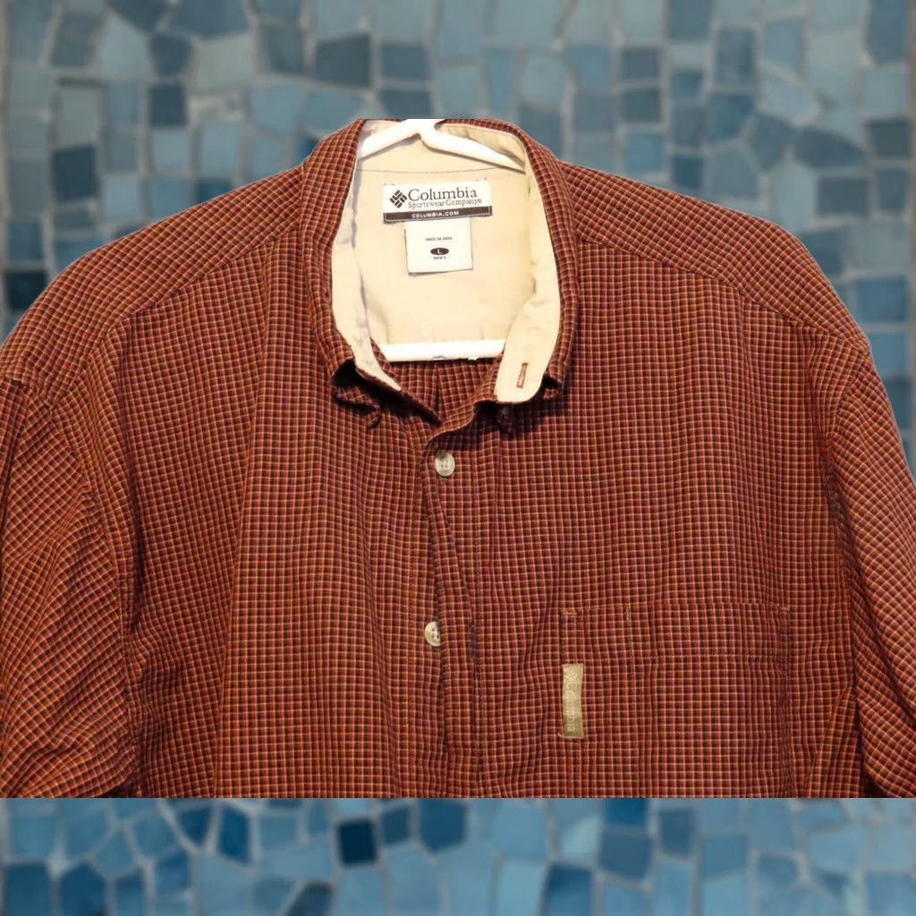 Vintage Columbia Shirt Mens Large Red Plaid Long Sleeve Button Down Shirt Sportswear Size US L / EU 52-54 / 3 - 1 Thumbnail