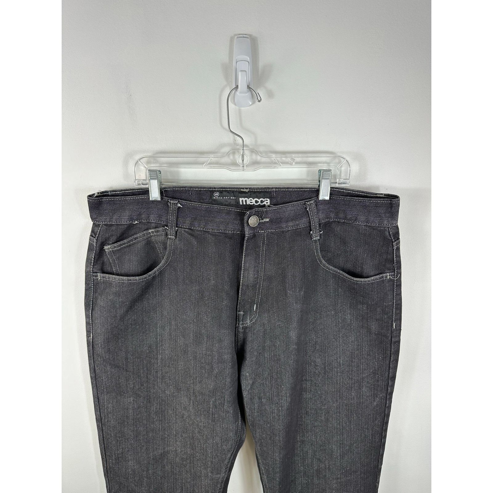 Mecca Y2K Mecca Baggy Straight Leg Jeans Black 40x30 Skater Size US 40 / EU 56 - 8 Thumbnail