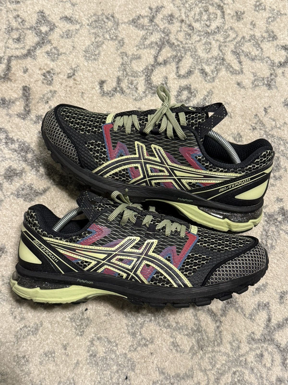 Asics × Kiko Kostadinov Asics x Kiko US4-S Gel Terrain black neon lime Size US 10.5 / EU 43-44 - 1 Thumbnail
