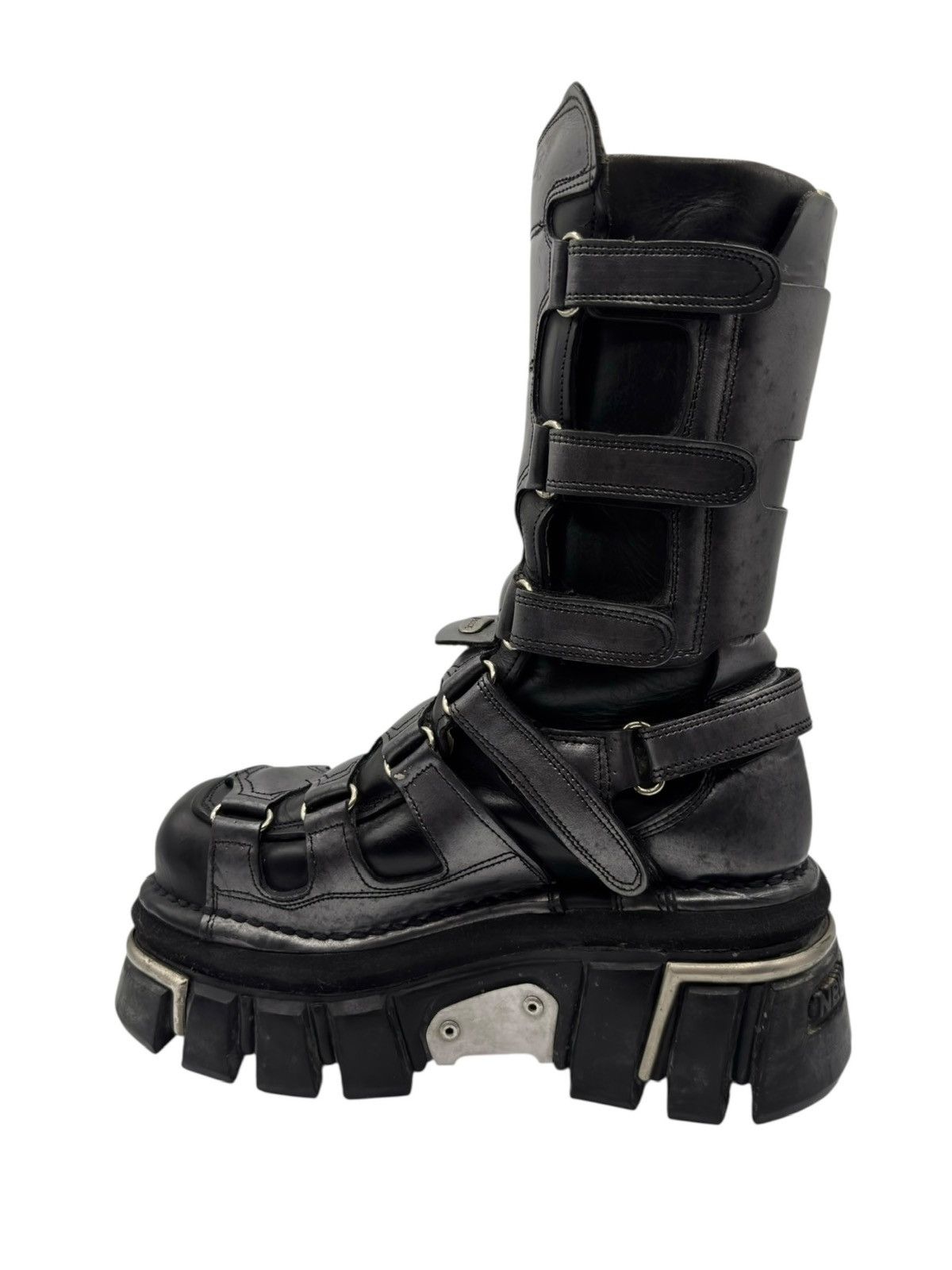 New Rock Vintage New Rock knee high terminator boots grey Size 38 Size US 8 / IT 38 - 8 Thumbnail