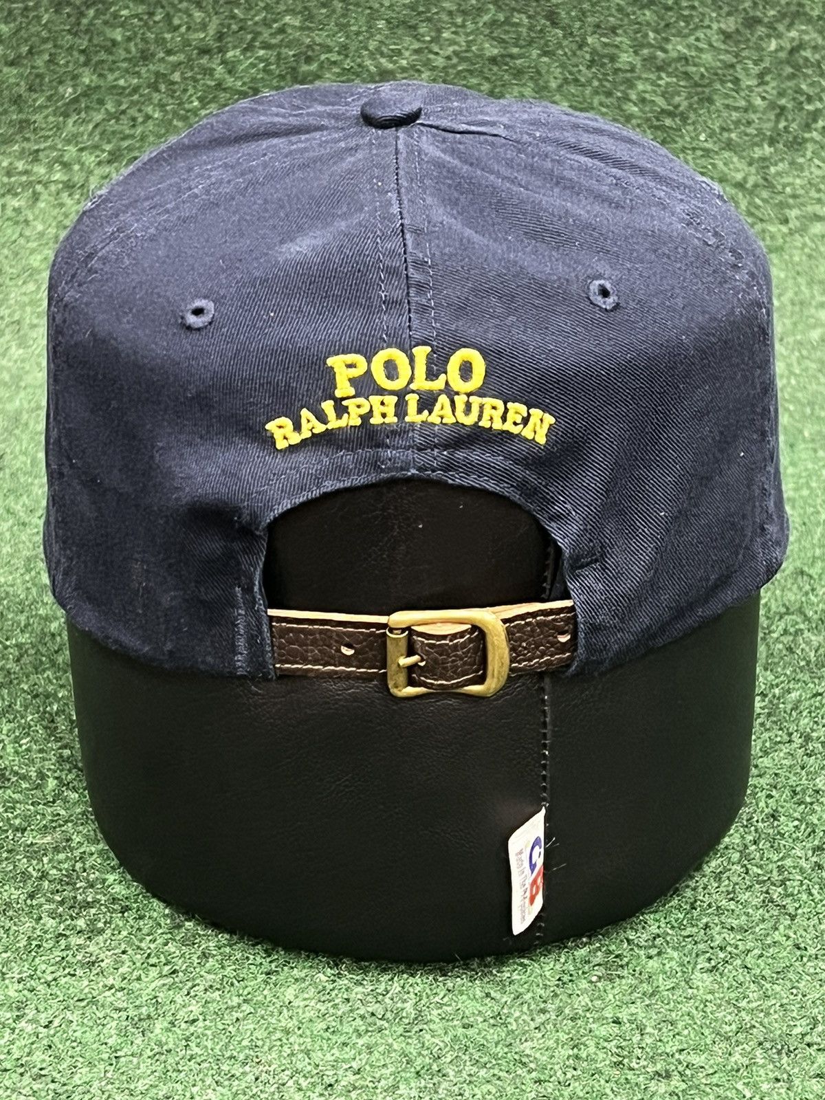 Polo Ralph Lauren Polo Ralph Lauren Bear Leather Strapback Hat Size ONE SIZE - 3 Thumbnail