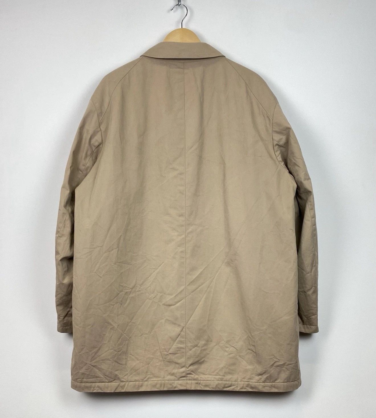 Burberry Burberry London Full Zip Collared Coat Jacket Beige Top Logo Size US XL / EU 56 / 4 - 17 Thumbnail