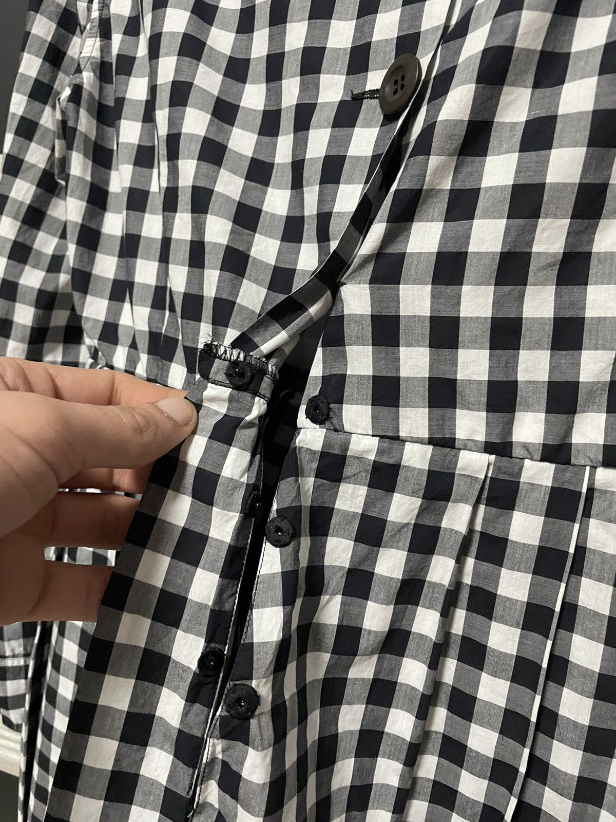 Prada Prada Pre-Fall 2013 Gingham Off-Shoulder Dress Campaign Size S / US 4 / IT 40 - 17 Thumbnail