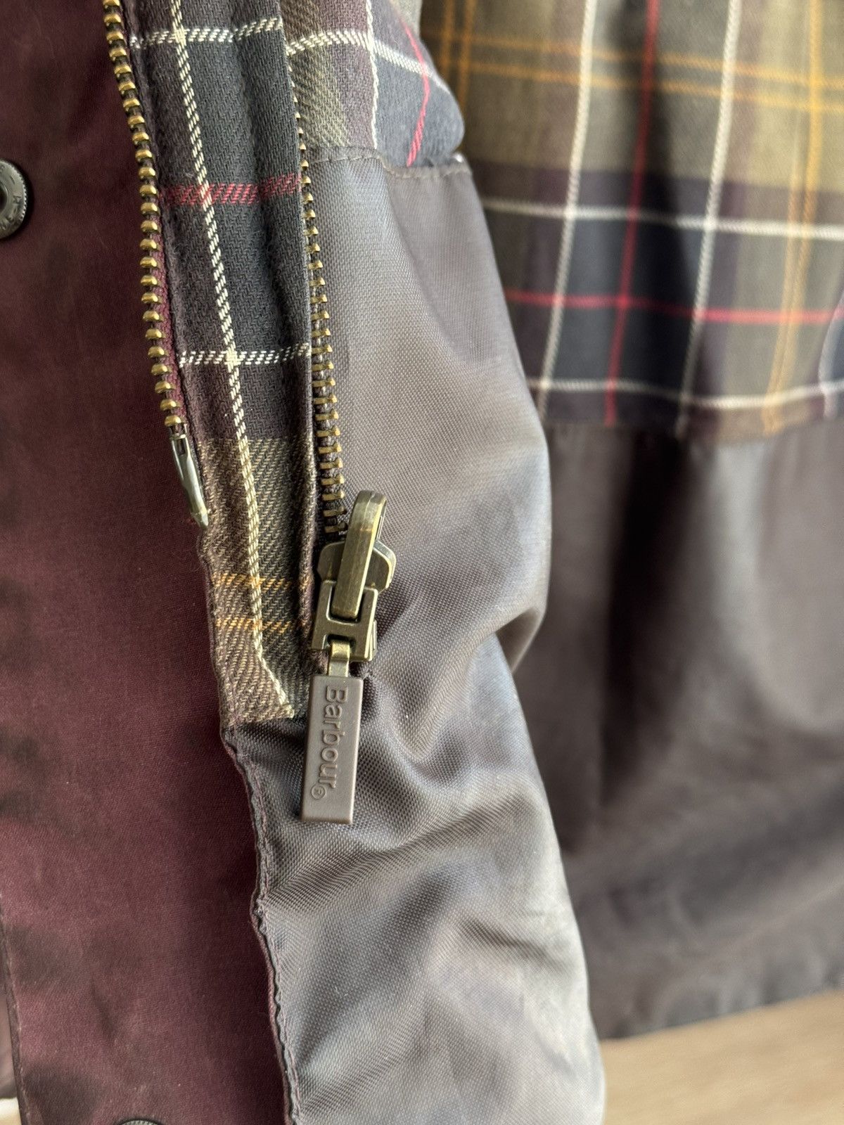 Barbour × Vintage Vintage Barbour Tartan Classic W’ Beadnell Wax Jacket Size XXL / US 16-18 / IT 52-54 - 21 Thumbnail