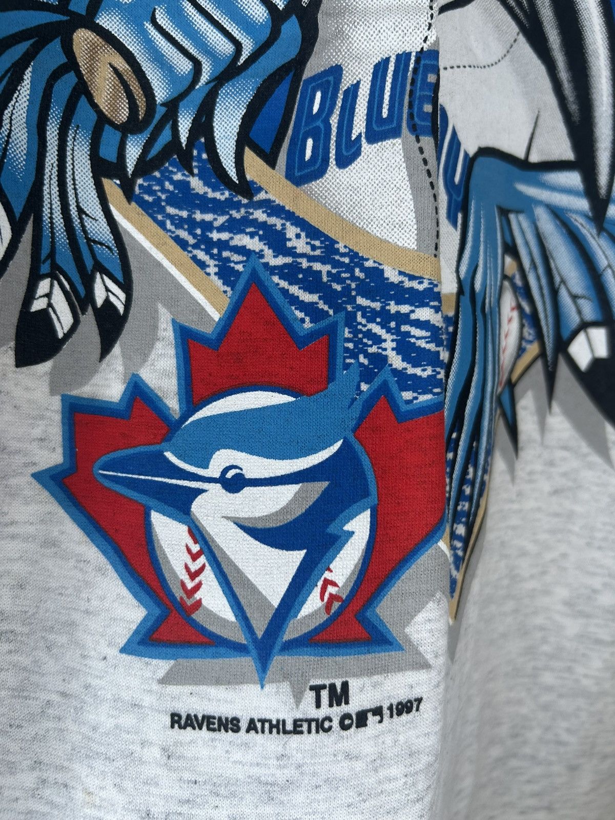 Vintage Vintage 90s Toronto Blue Jays Ravens T Shirt Size US XXL / EU 58 / 5 - 5 Thumbnail