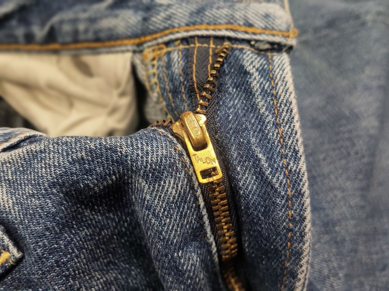 Levi's Vintage Levis Clothing Selvedge Denim Jeans Talon 50's Style Size US 30 / EU 46 - 18 Thumbnail
