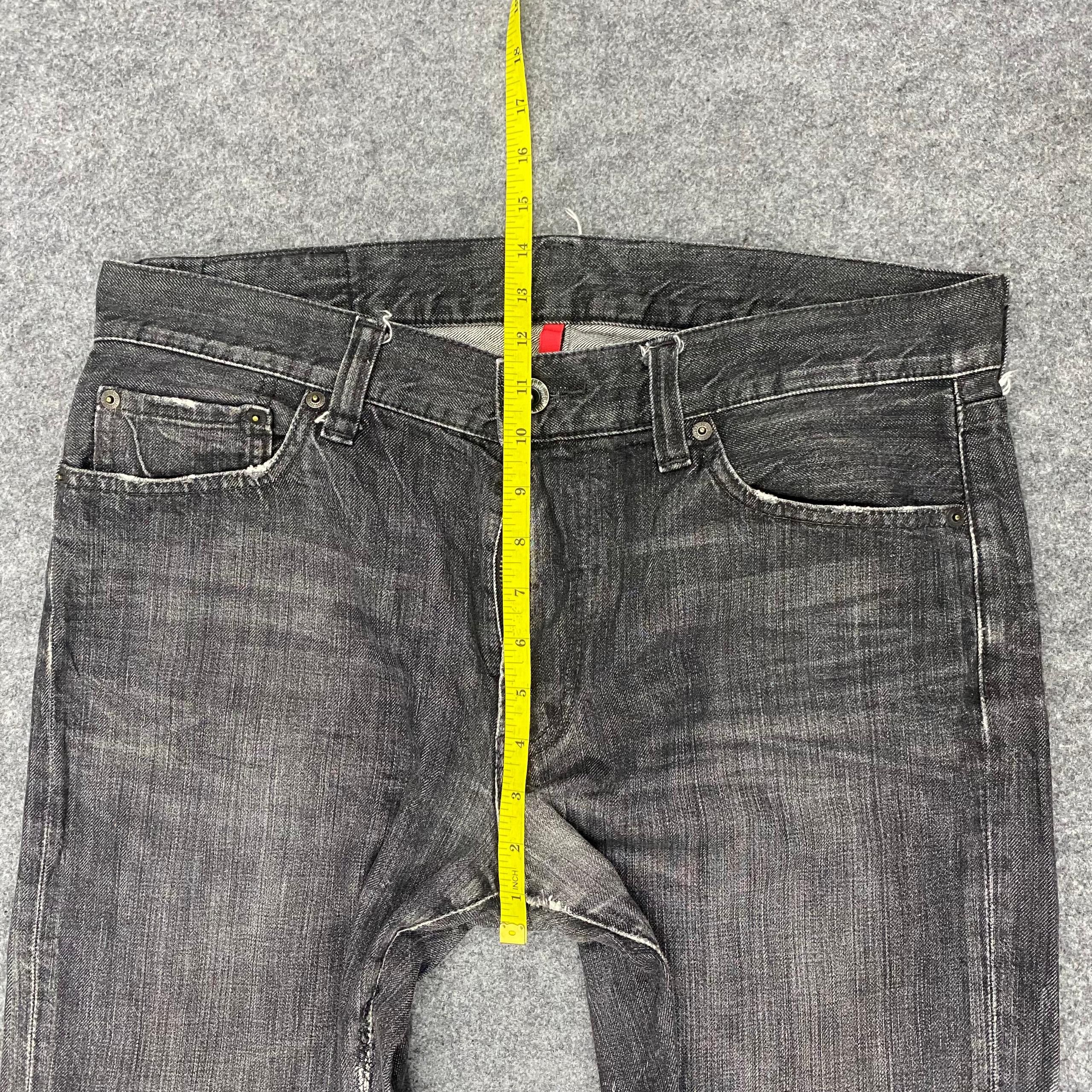 Uniqlo 💥Vintage Uniqlo Original Basic Distressed Denim Size US 36 / EU 52 - 7 Thumbnail