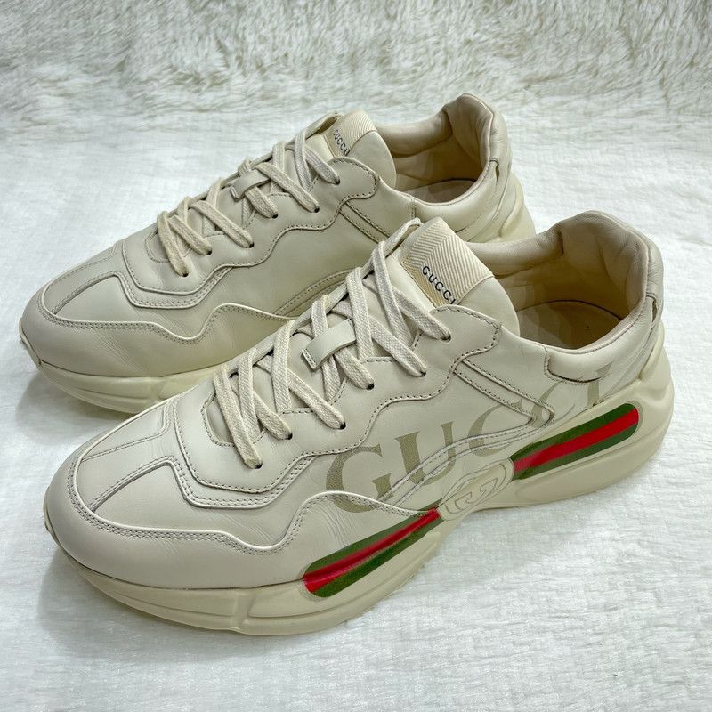 Gucci Gucci Rhyton Logo Sneakers in Ivory 0079 Size US 10.5 / EU 43-44 - 1 Thumbnail