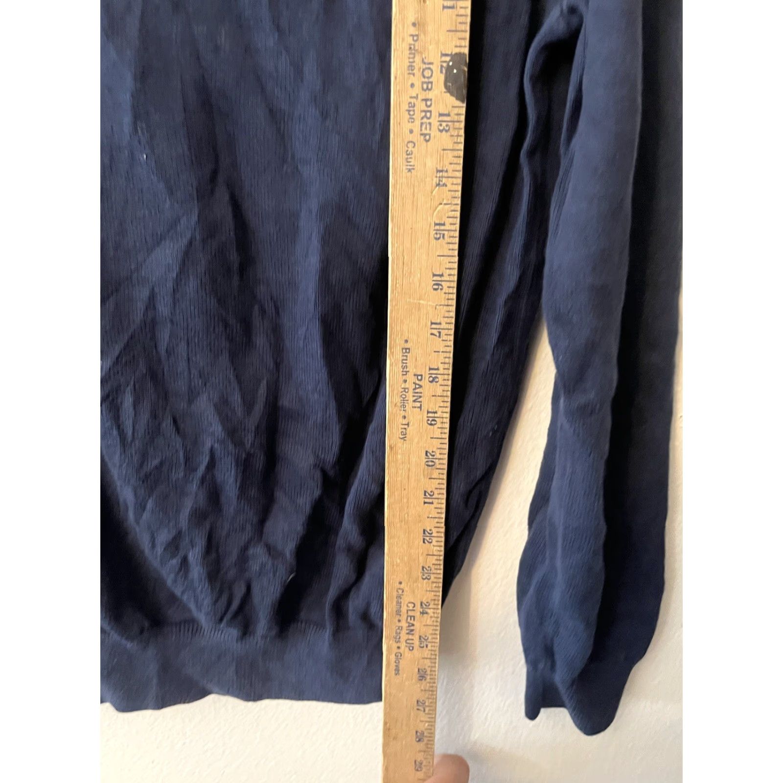 Tommy Hilfiger Tommy Hilfiger Shirt 1/4 Zip Sweater Medium Navy Blue Cotton Knit Logo Mens M Size US M / EU 48-50 / 2 - 5 Thumbnail