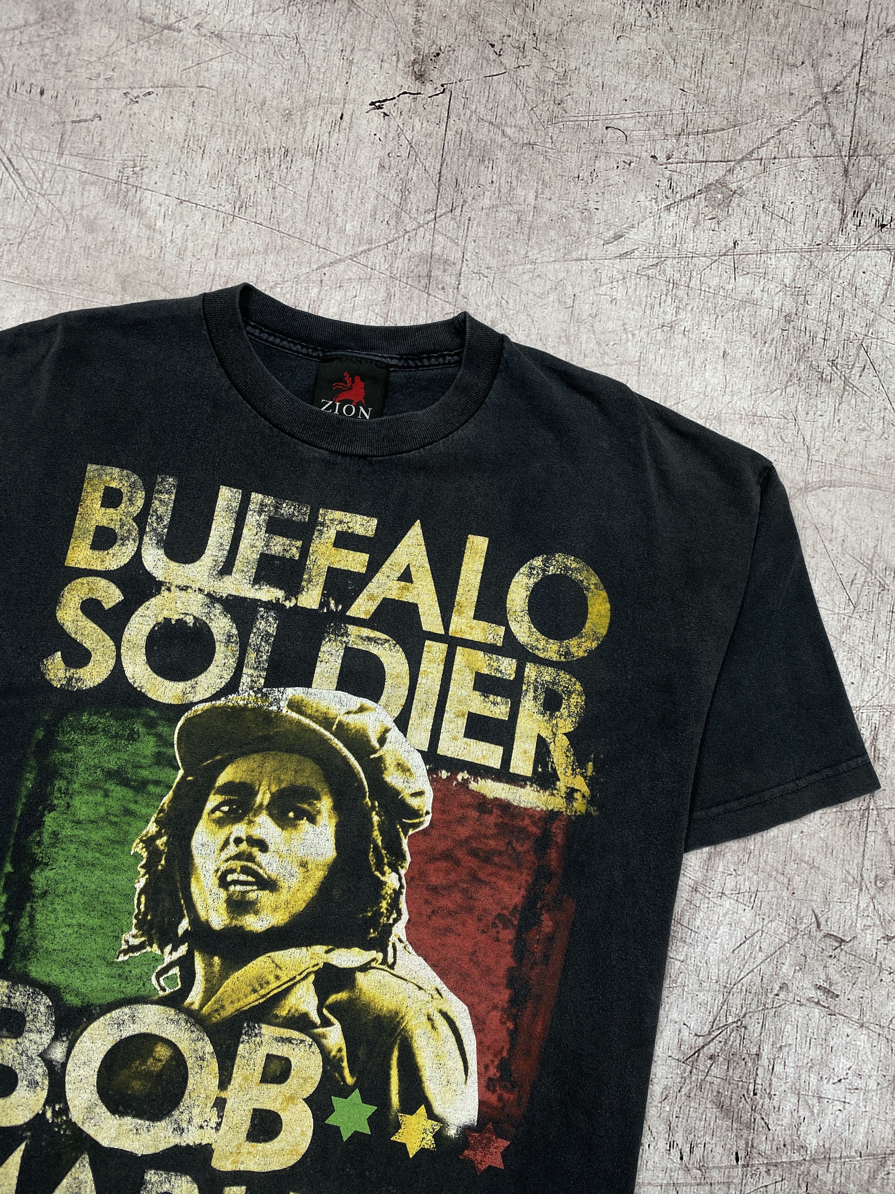 Bob Marley × Vintage Bob Marley Buffalo Soldier Vintage t-shirt tee Size US XL / EU 56 / 4 - 2 Thumbnail