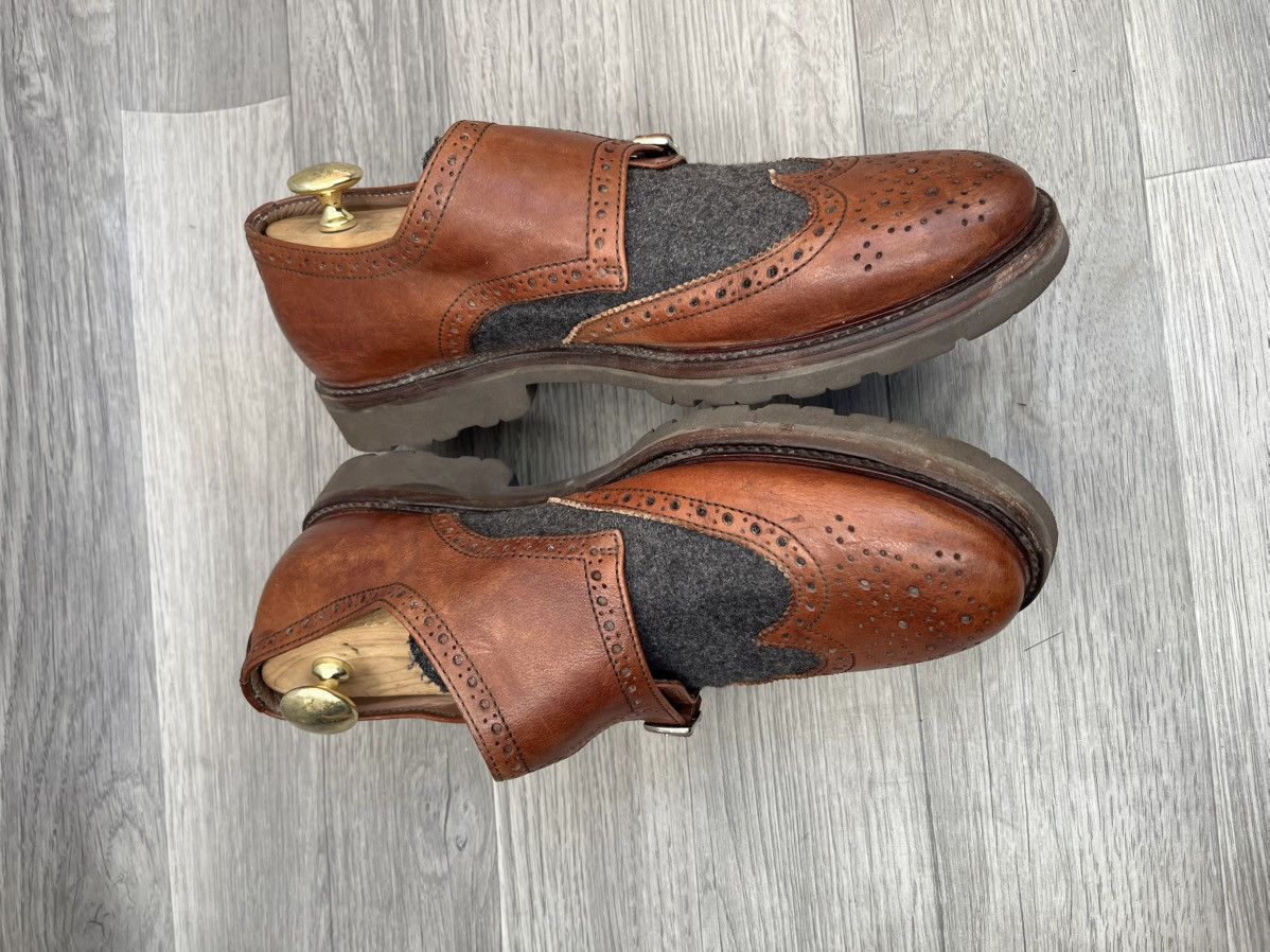 Brunello Cucinelli Brunello cucinelli brown double monk strap dress shoes Size US 11 / EU 44 - 7 Thumbnail