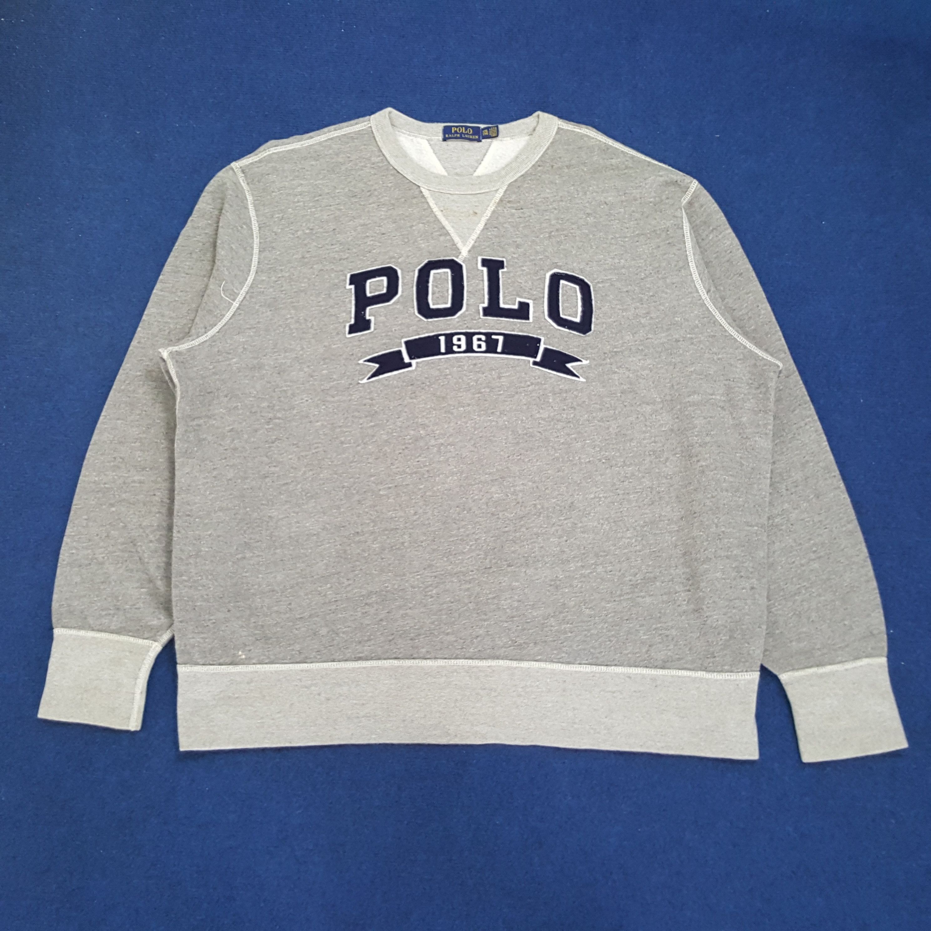Polo Ralph Lauren × Vintage Vintage Polo Ralph Lauren Est.1967 Spell Out Sweatshirt Size US XXL / EU 58 / 5 - 1 Thumbnail