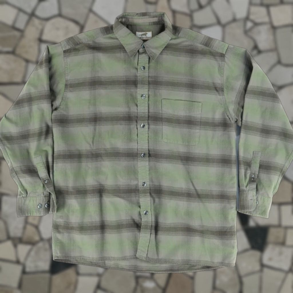 Vintage Horny Toad Shirt Flannel Cotton Plaid Green Men's L Size US L / EU 52-54 / 3 - 1 Thumbnail