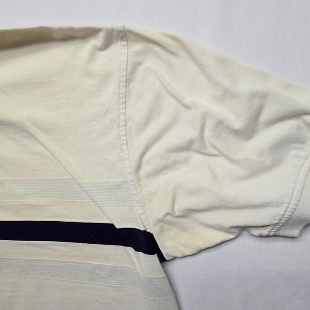 Tommy Hilfiger Vintage Tommy Hilfiger Polo Striped White Ivory XL Shirt Size US XL / EU 56 / 4 - 8 Thumbnail