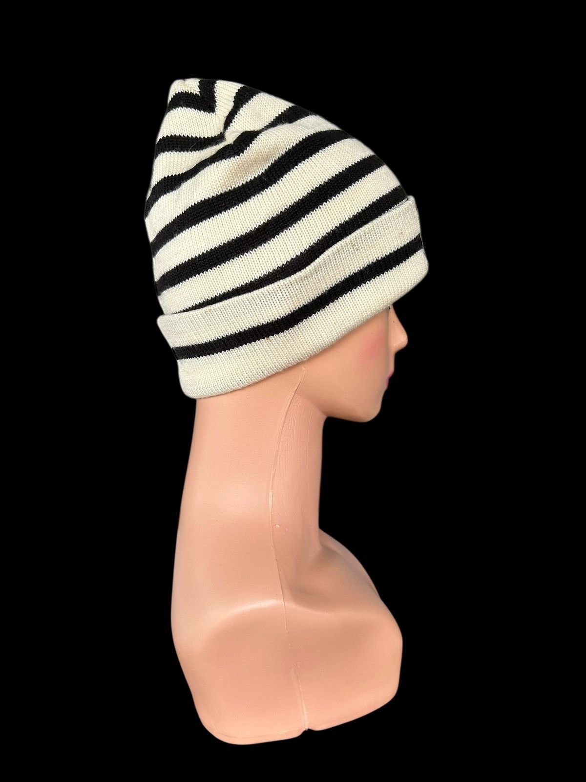 Japanese Brand × Kapital × Vintage RALPH LAUREN Double RL Vintage Stripe Beanie Hats Size ONE SIZE - 5 Thumbnail