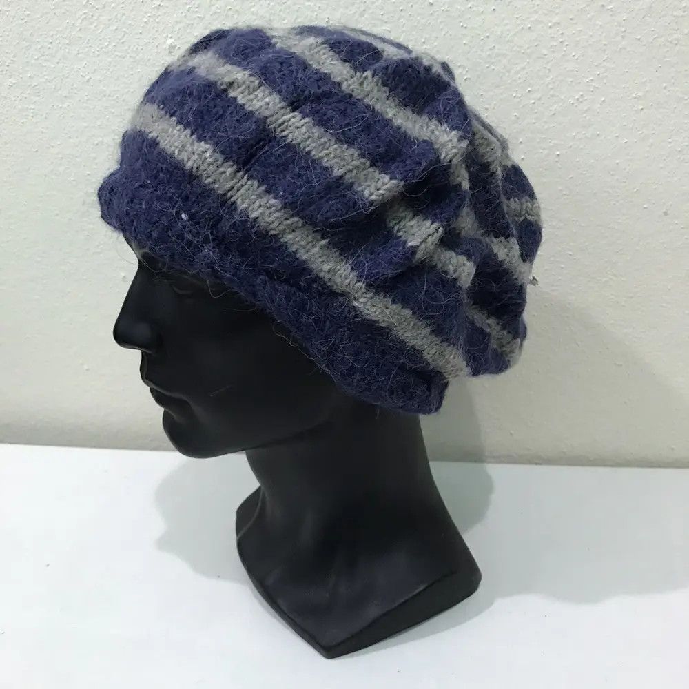 Japanese Brand Gaijin Stripe Design Beanie Hat Size ONE SIZE - 2 Thumbnail