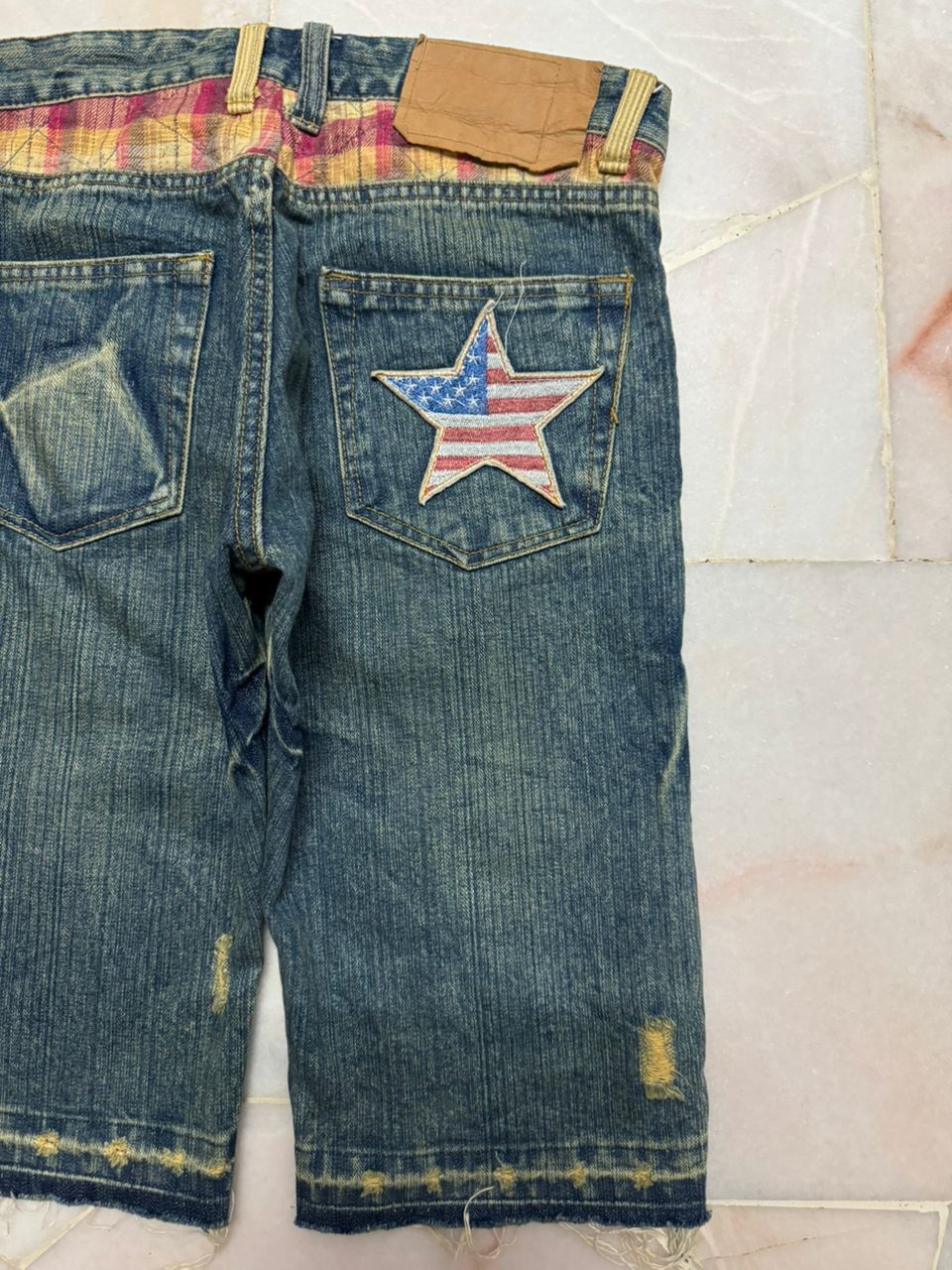 Vintage 💥Insane💥Vintage Japanese Grunge Short ClawMark Distress Size US 30 / EU 46 - 14 Thumbnail