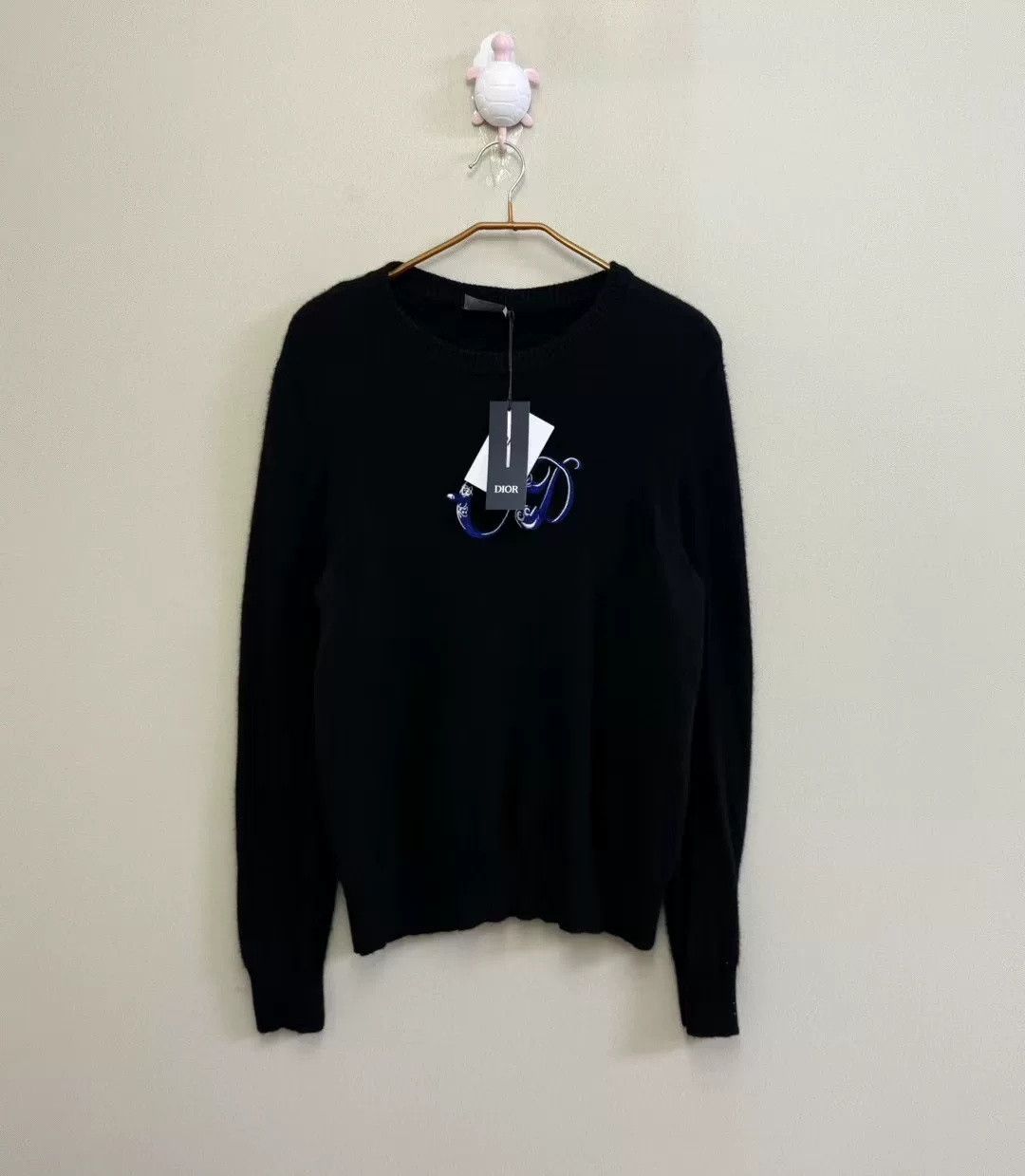 Dior DIOR KENNY SCHARF Embroidered Logo Cashmere Sweater Size US L / EU 52-54 / 3 - 1 Thumbnail