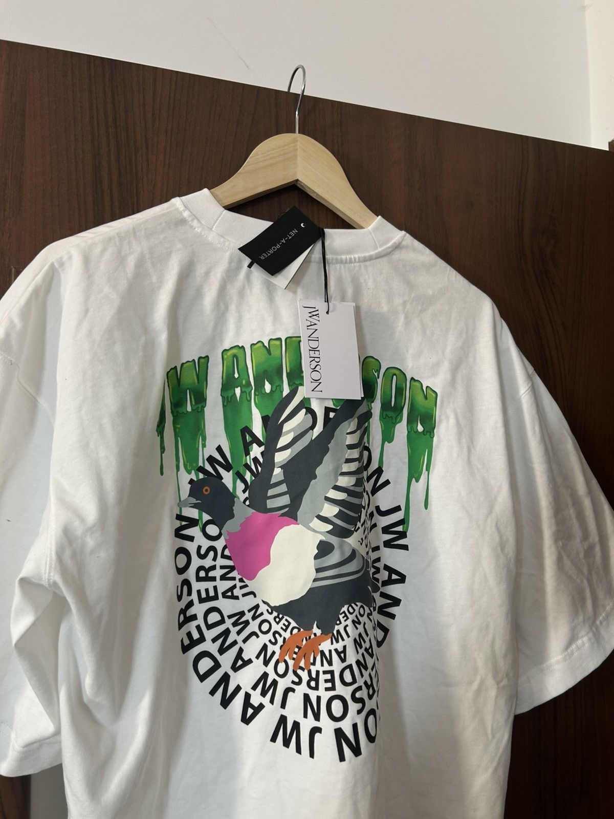 JW Anderson JW Anderson Rare Slime Logo Oversized T-Shirt Size US M / EU 48-50 / 2 - 2 Thumbnail